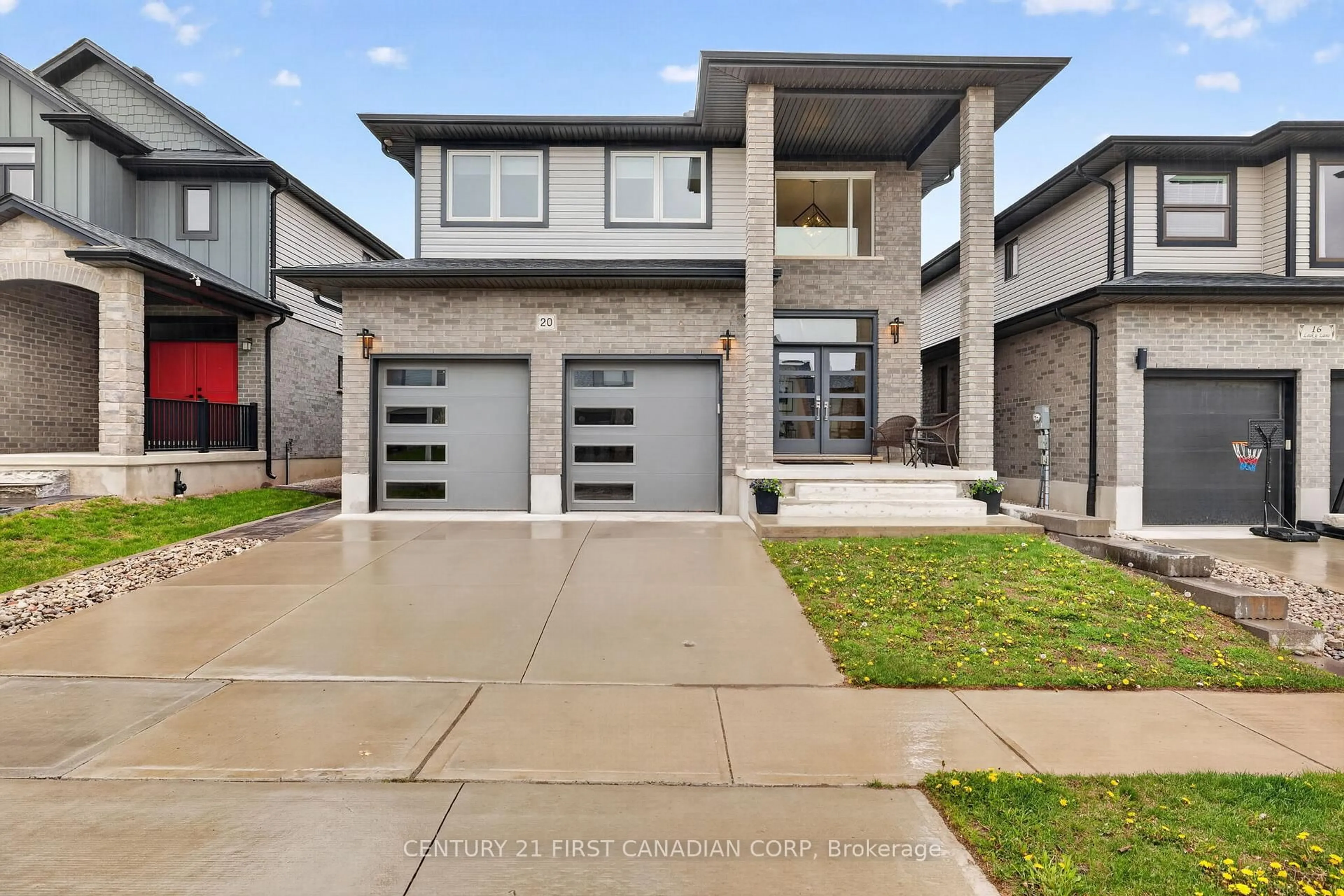 Home with brick exterior material, street for 20 Locky Lane, Middlesex Centre Ontario N0L 1R0