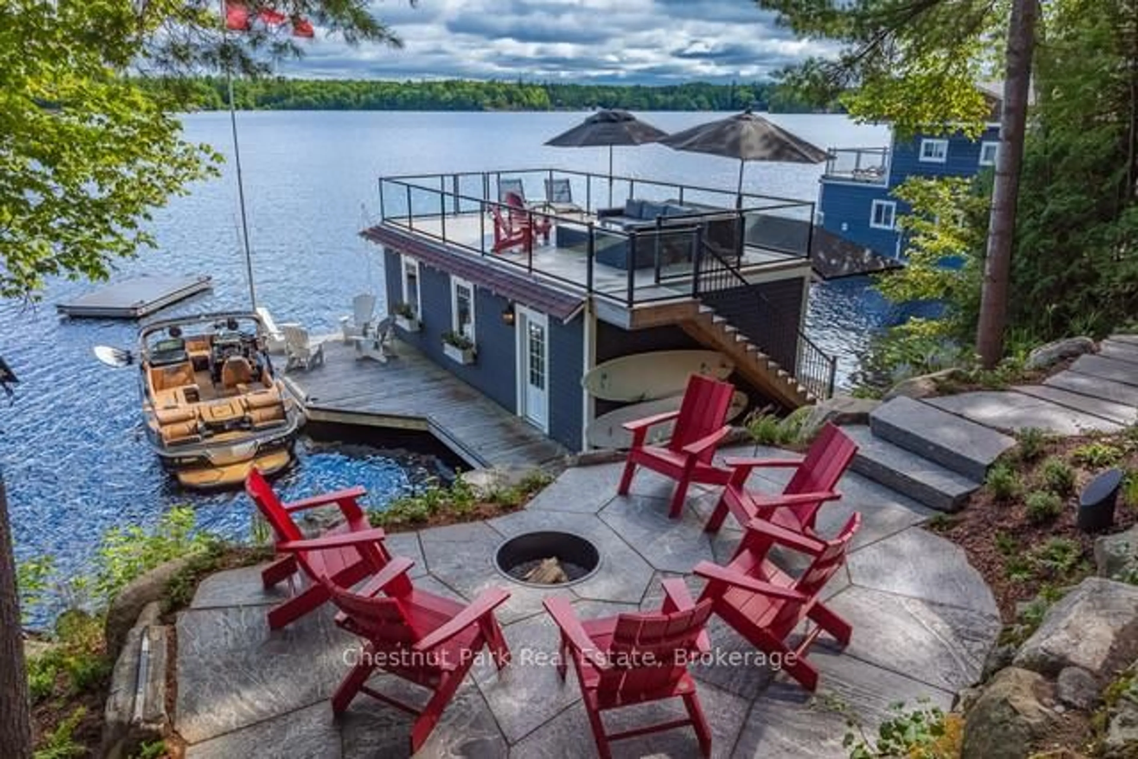 Patio, water/lake/river/ocean view for 1026 3300 Rd, Gravenhurst Ontario P1P 1R2
