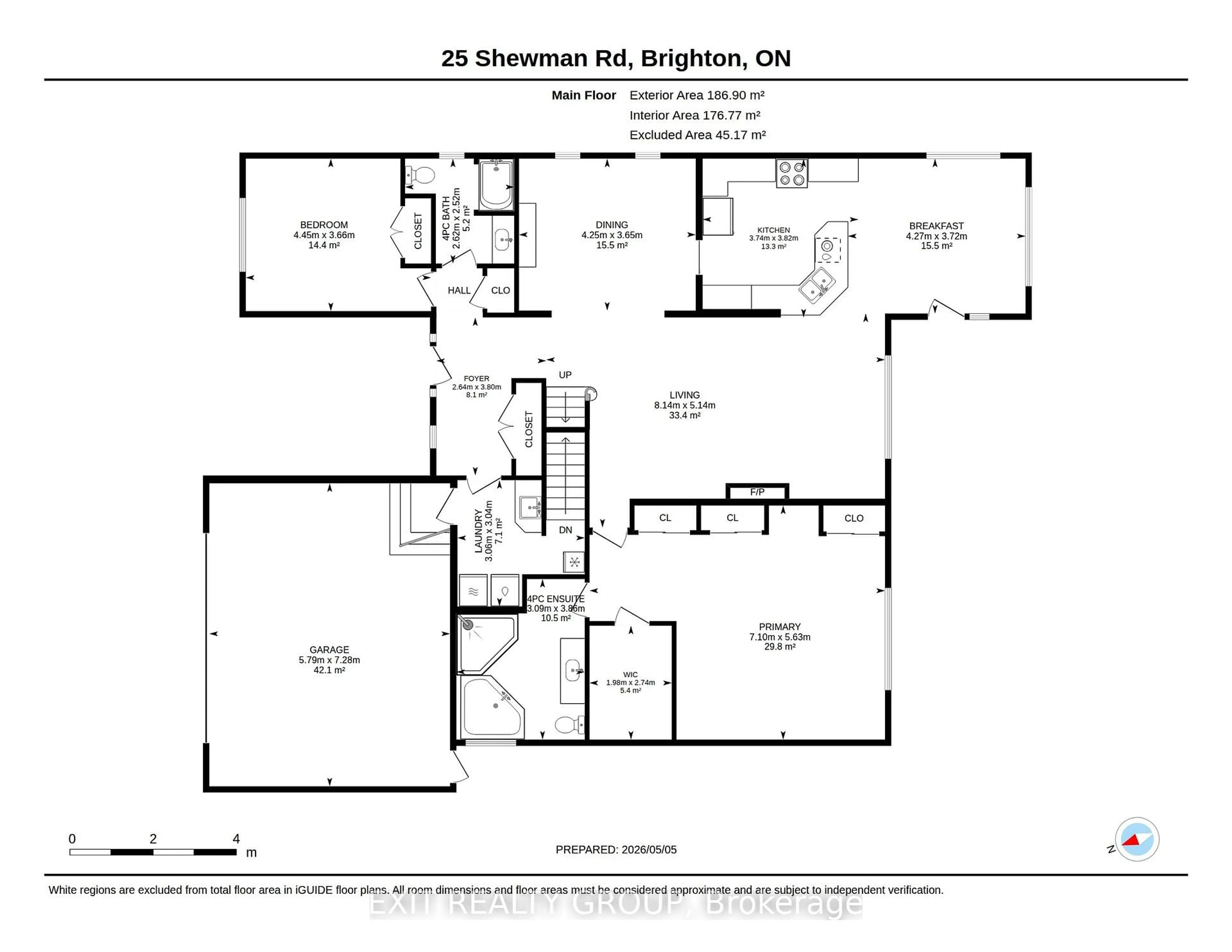 Floor plan for 25 Shewman Rd, Brighton Ontario K0K 1H0