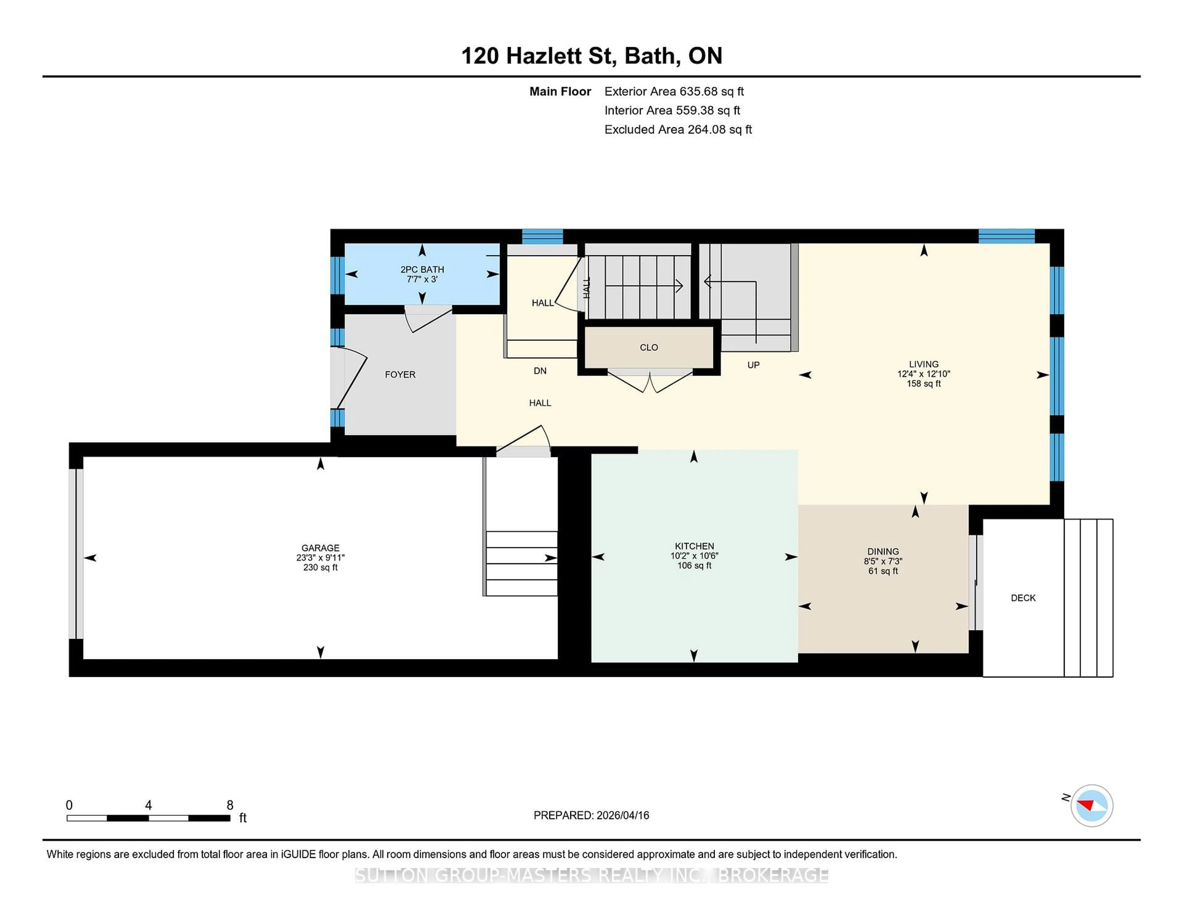 Floor plan for 120 Hazlett St, Loyalist Ontario K7N 0C1