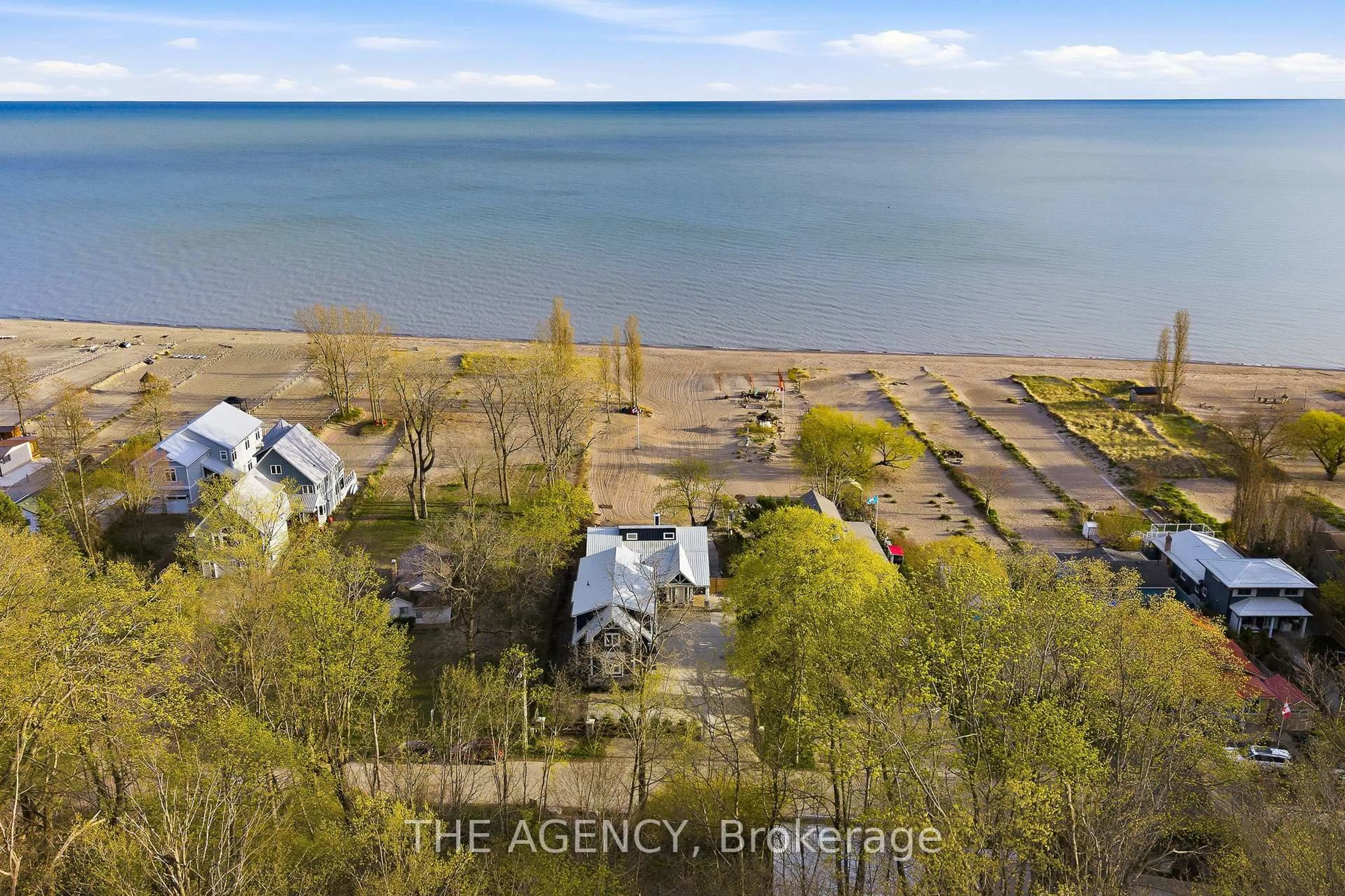 A pic from outside/outdoor area/front of a property/back of a property/a pic from drone, water/lake/river/ocean view for 464 Edith Cavell Blvd, Central Elgin Ontario N5L 1G9