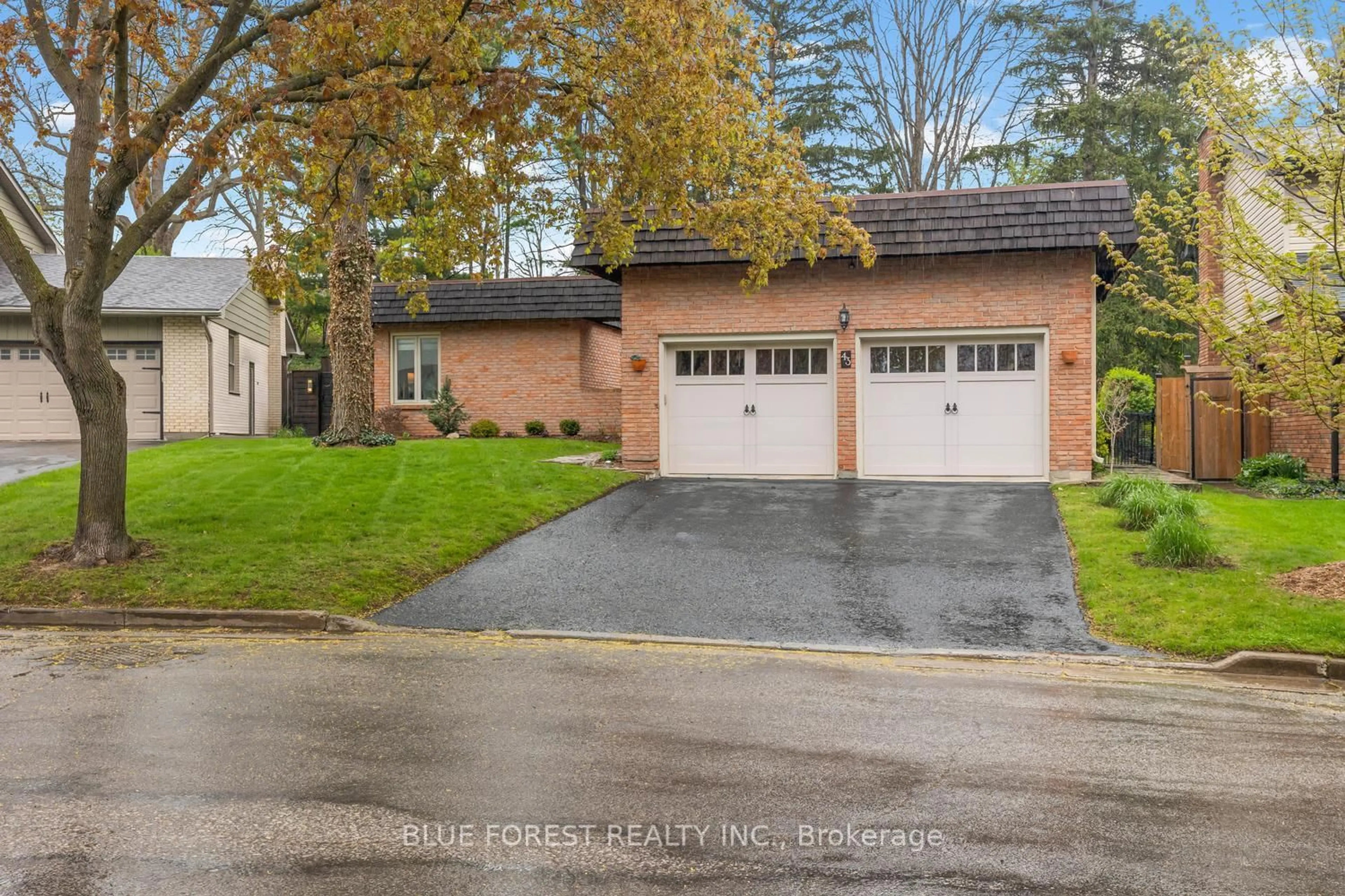 Home with brick exterior material, street for 43 Compton Cres, London South Ontario N6C 4E9
