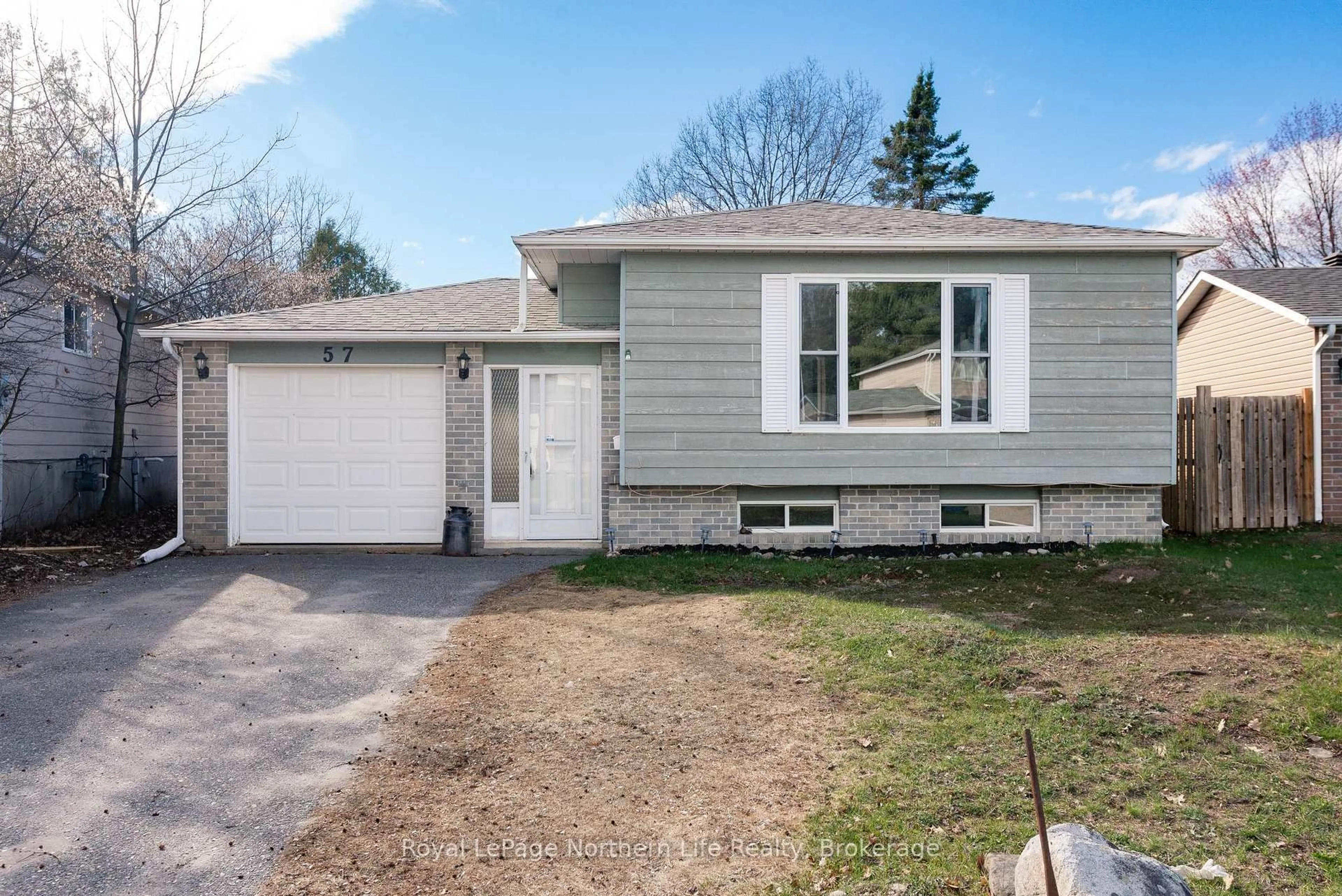 Home with vinyl exterior material, street for 57 Nancy Dr, North Bay Ontario P1B 9M1