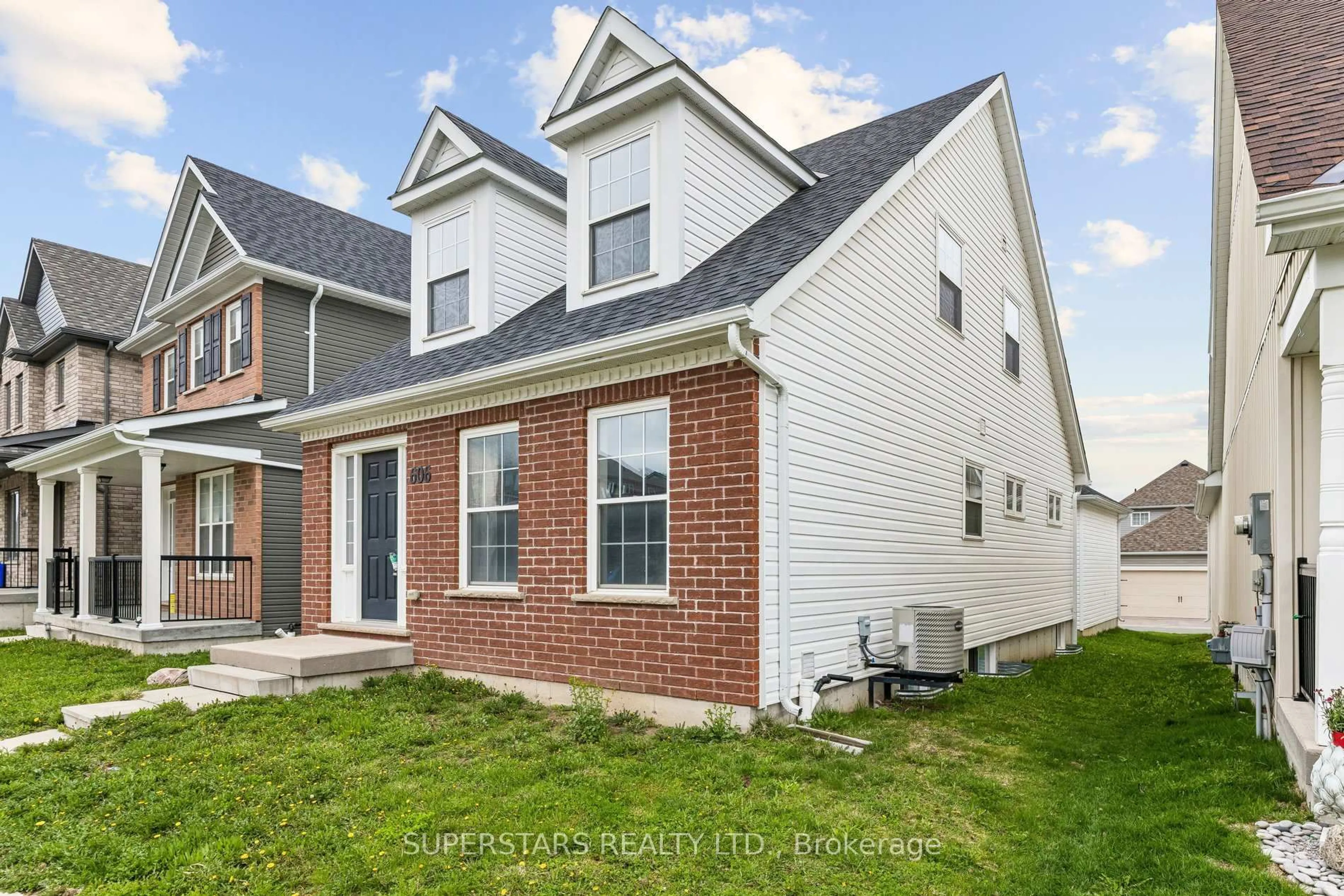 Home with brick exterior material, street for 606 Haylock Gdns, Peterborough Ontario K9H 0H9