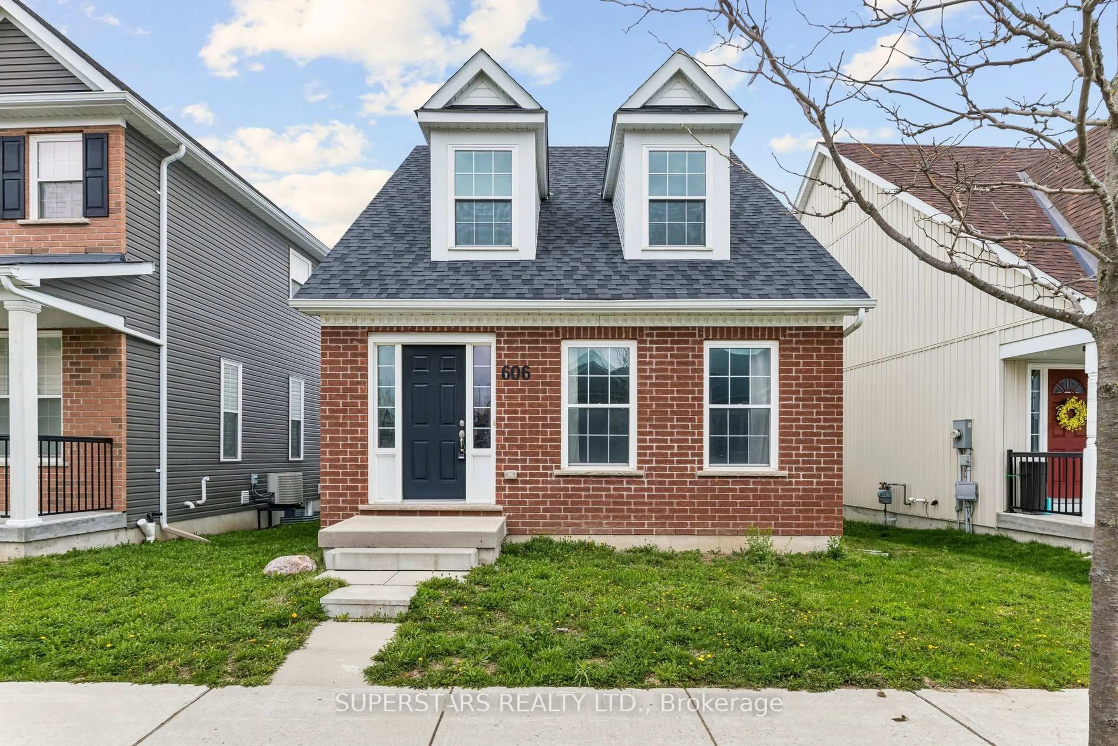 Home with brick exterior material, street for 606 Haylock Gdns, Peterborough Ontario K9H 0H9