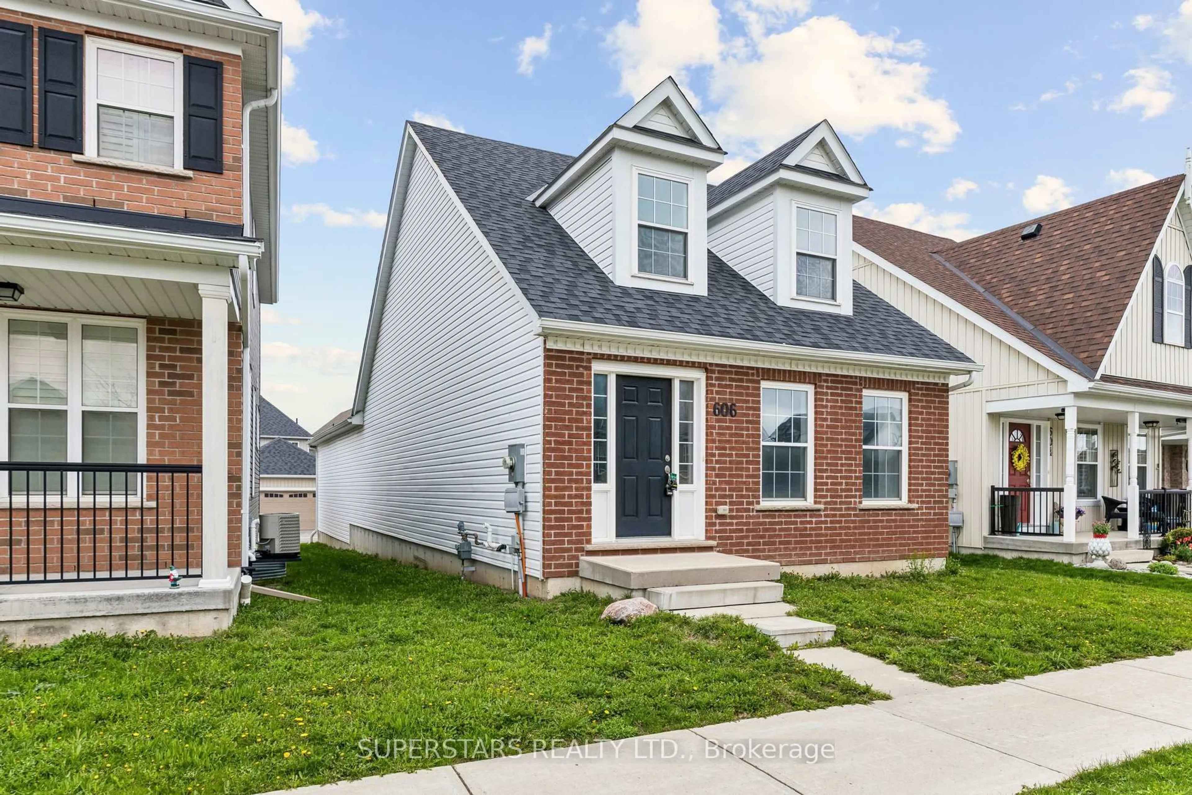 Home with brick exterior material, street for 606 Haylock Gdns, Peterborough Ontario K9H 0H9