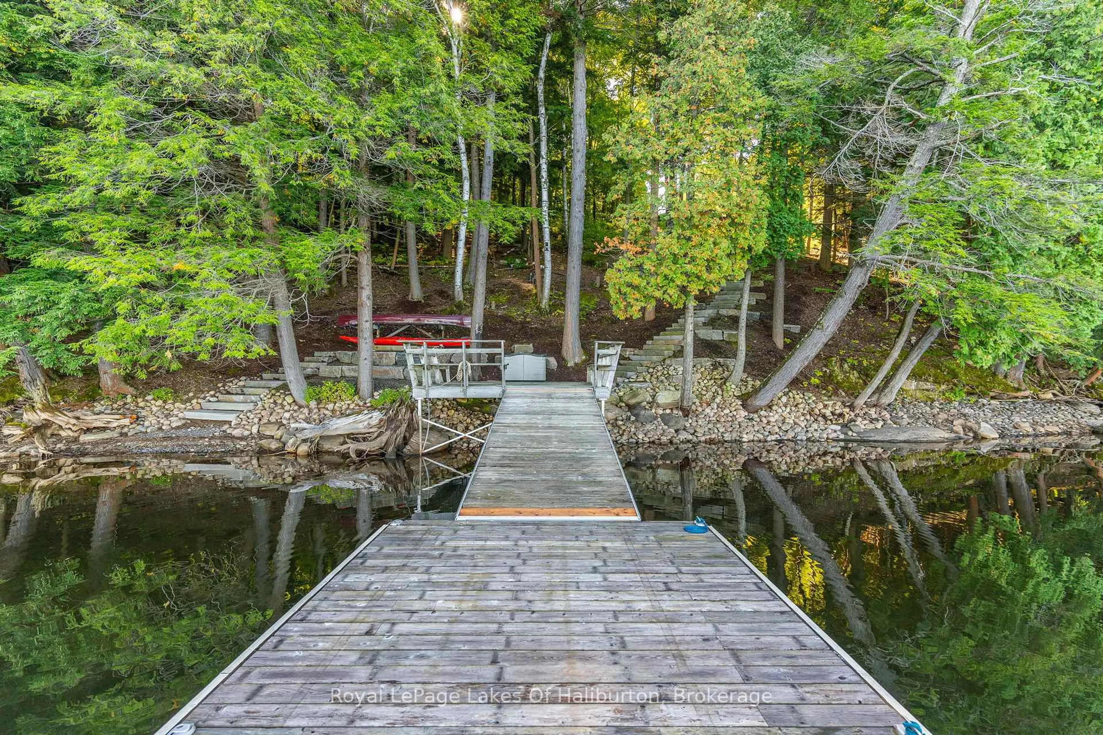 Patio, water/lake/river/ocean view for 1330 Kushog Lake Rd, Algonquin Highlands Ontario K0M 1S0