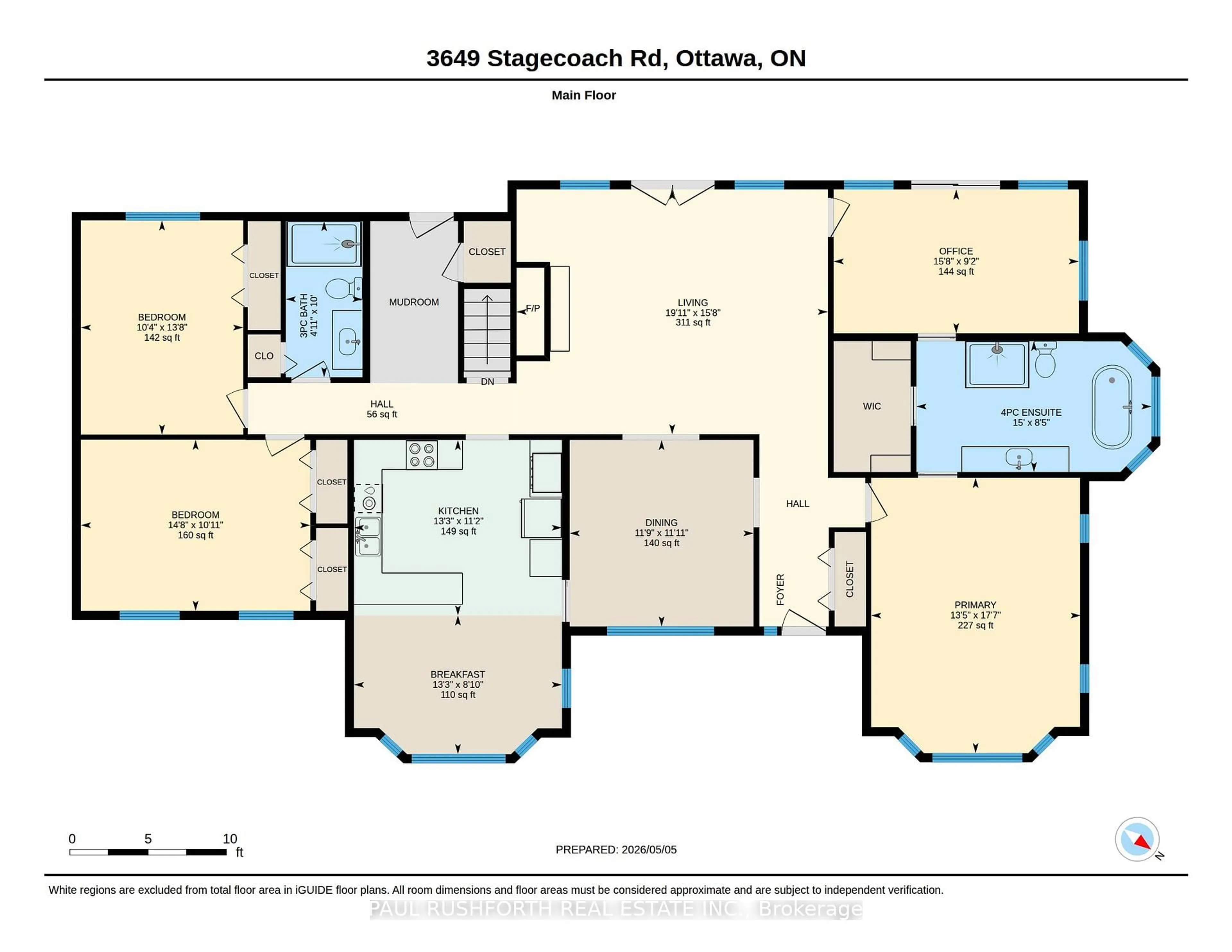 Floor plan for 3649 Stagecoach Rd, Osgoode Ontario K0A 2W0