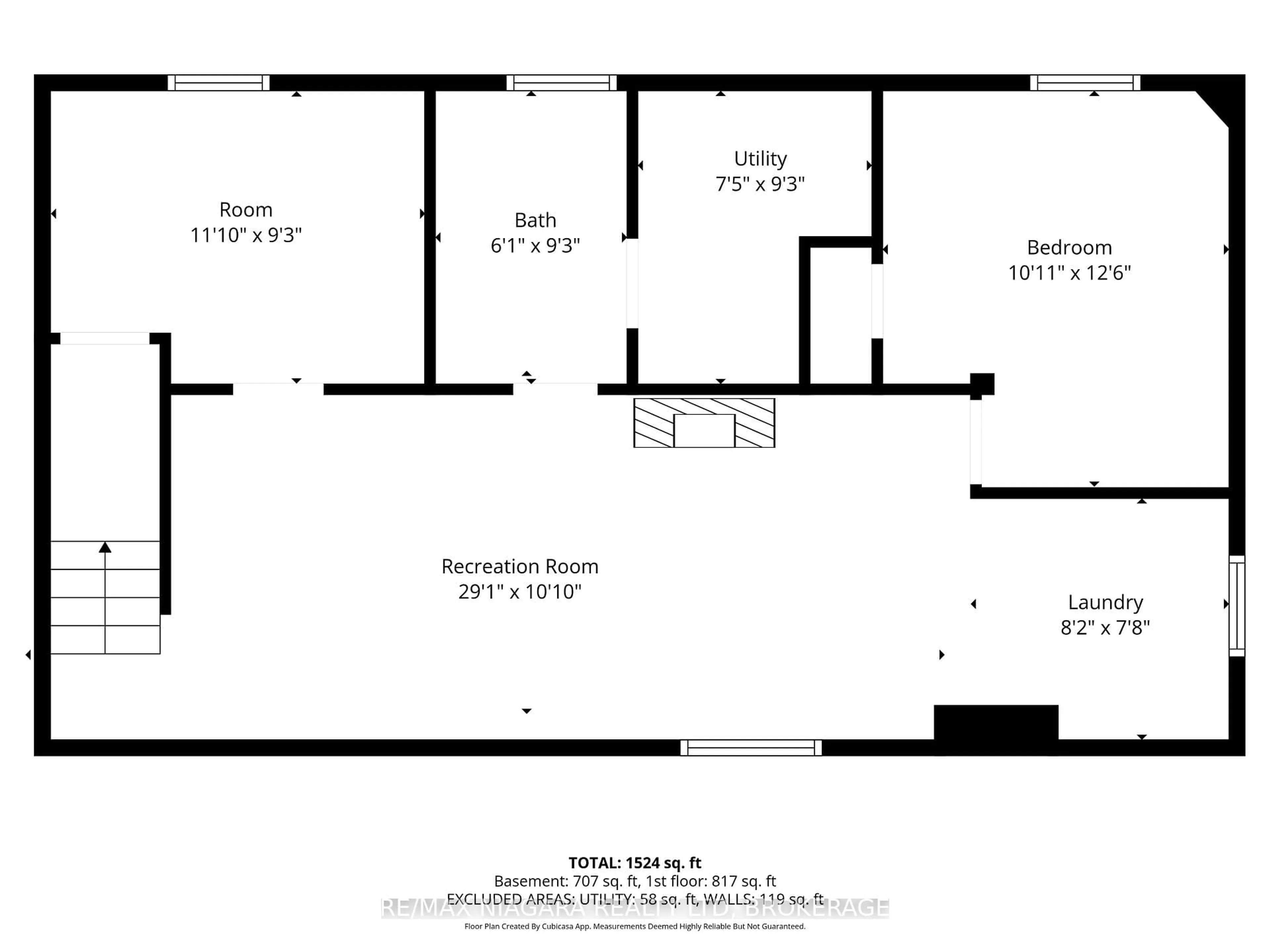 Floor plan for 25 Bosnich Ave, Welland Ontario L3C 2W6