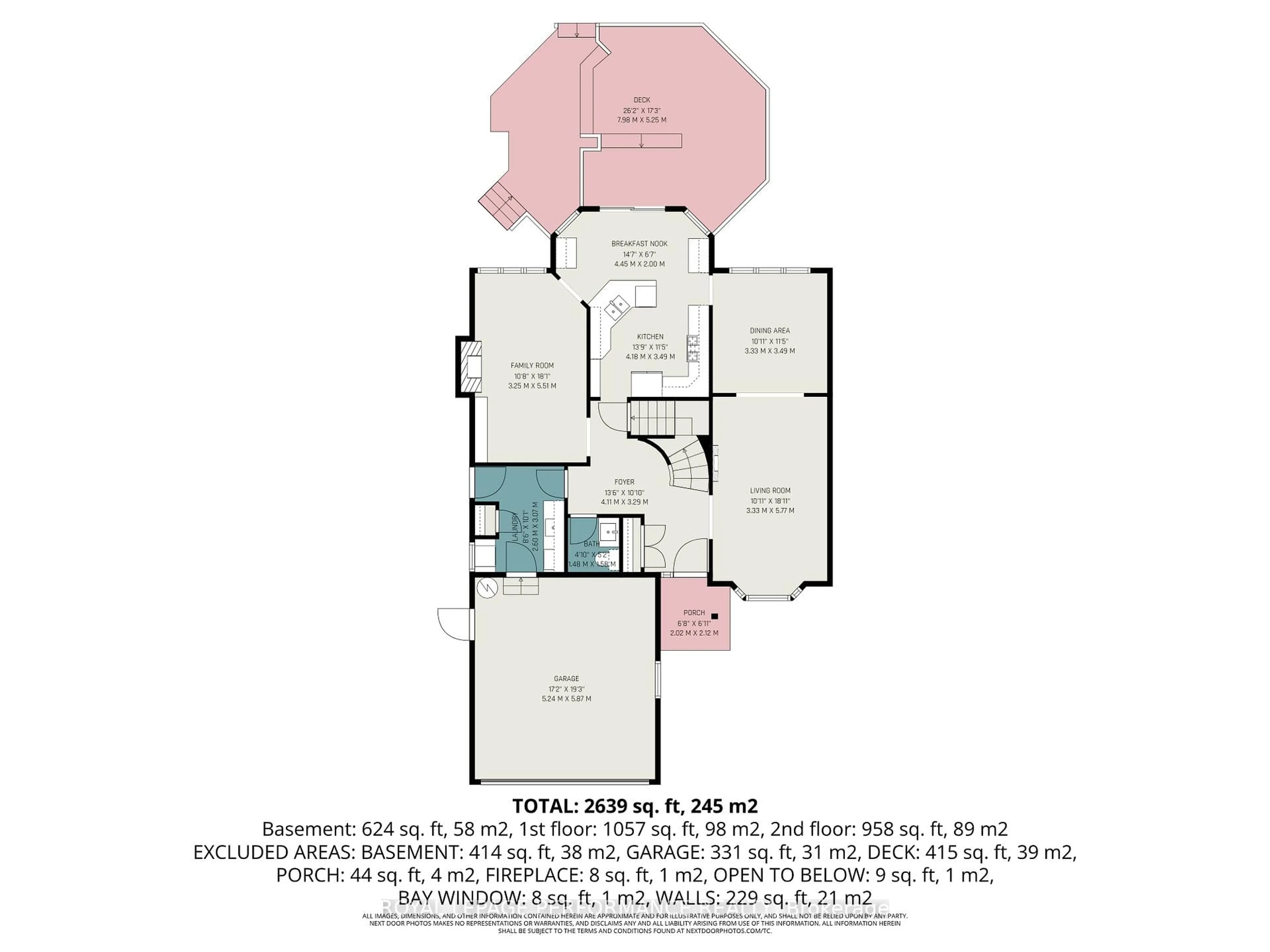 Floor plan for 1625 Sunview Dr, Ottawa Ontario K1C 5C6