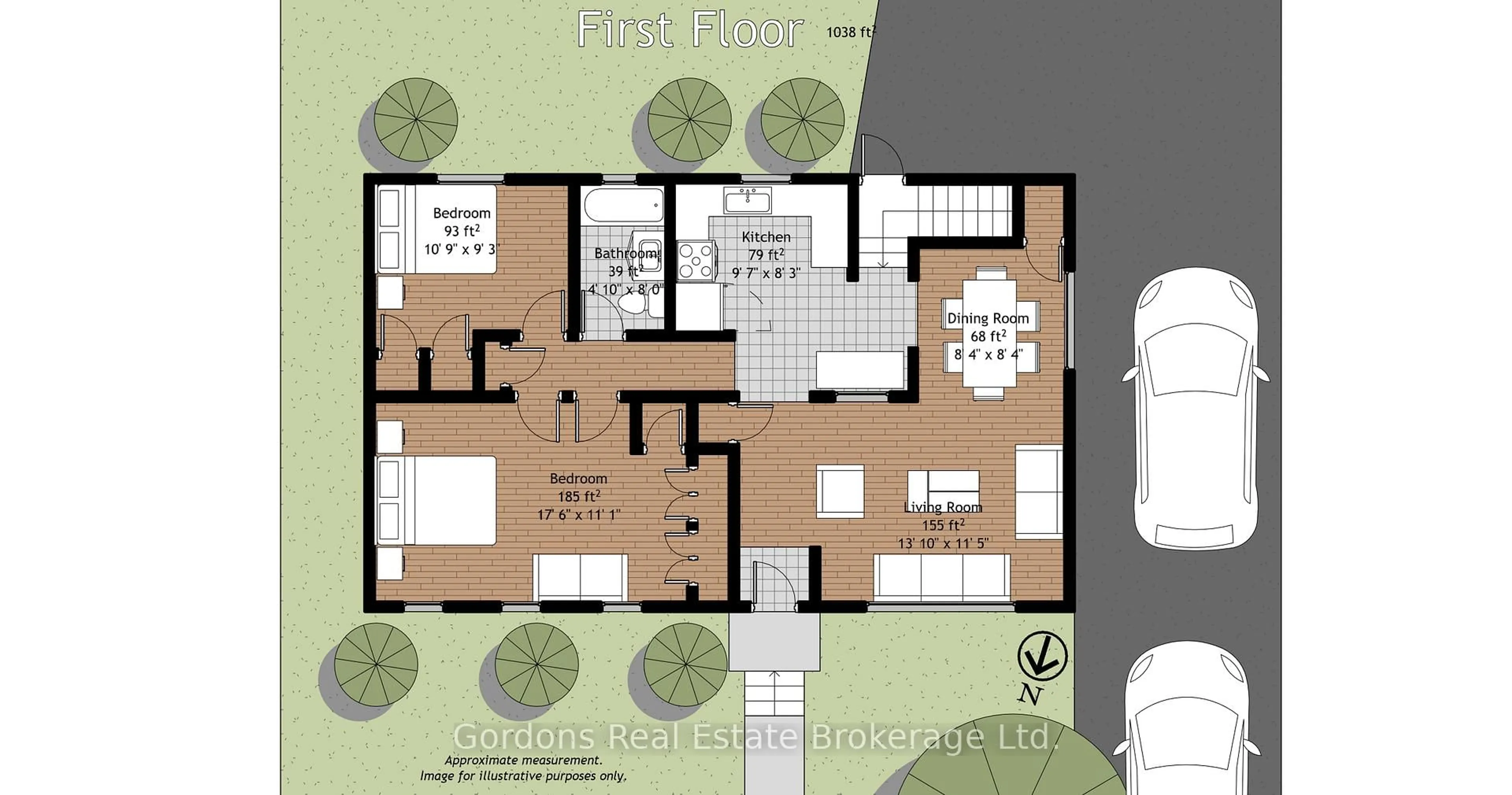 Floor plan for 705 Bellaire St, Peterborough Ontario K9J 3Y7