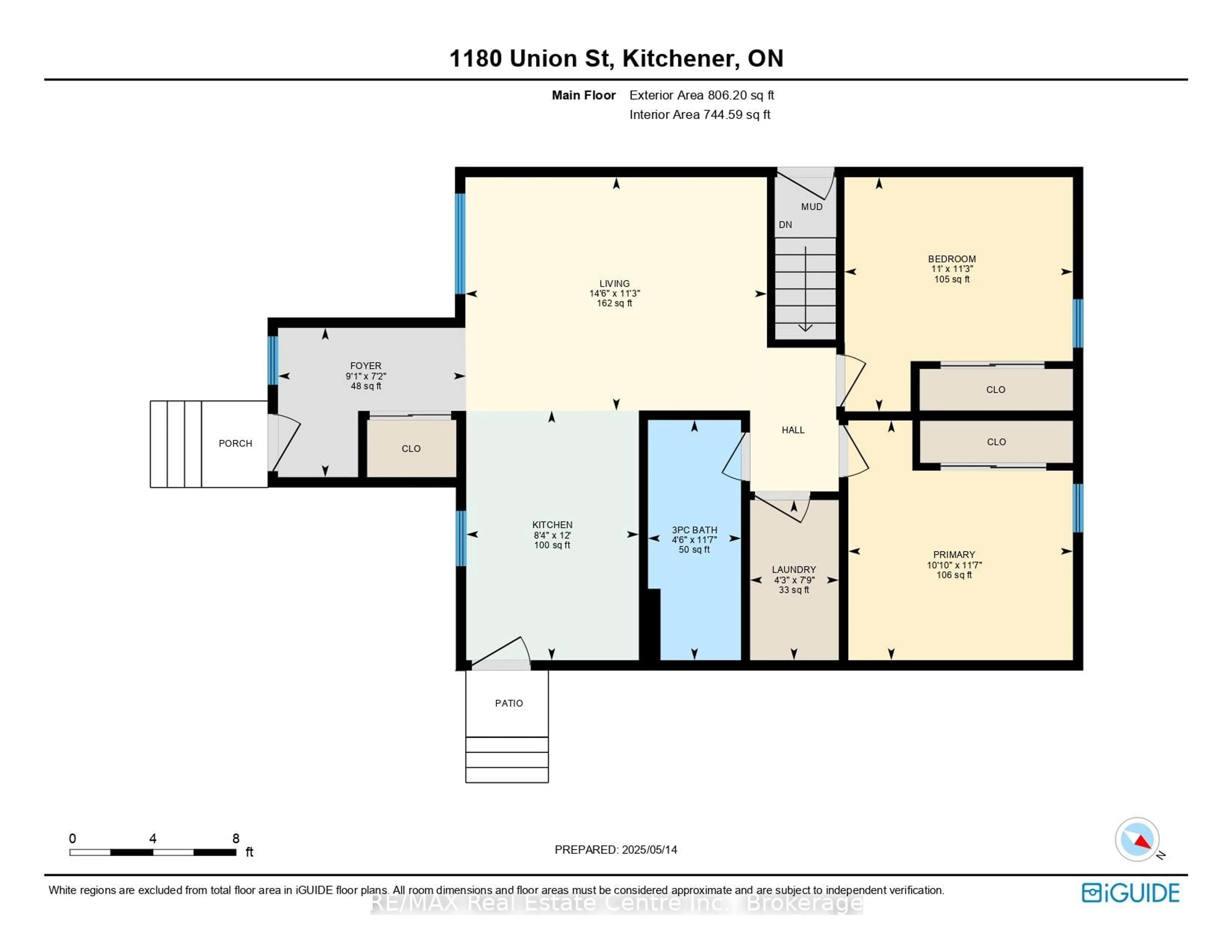 Floor plan for 1180 Union St, Kitchener Ontario N2H 6K2