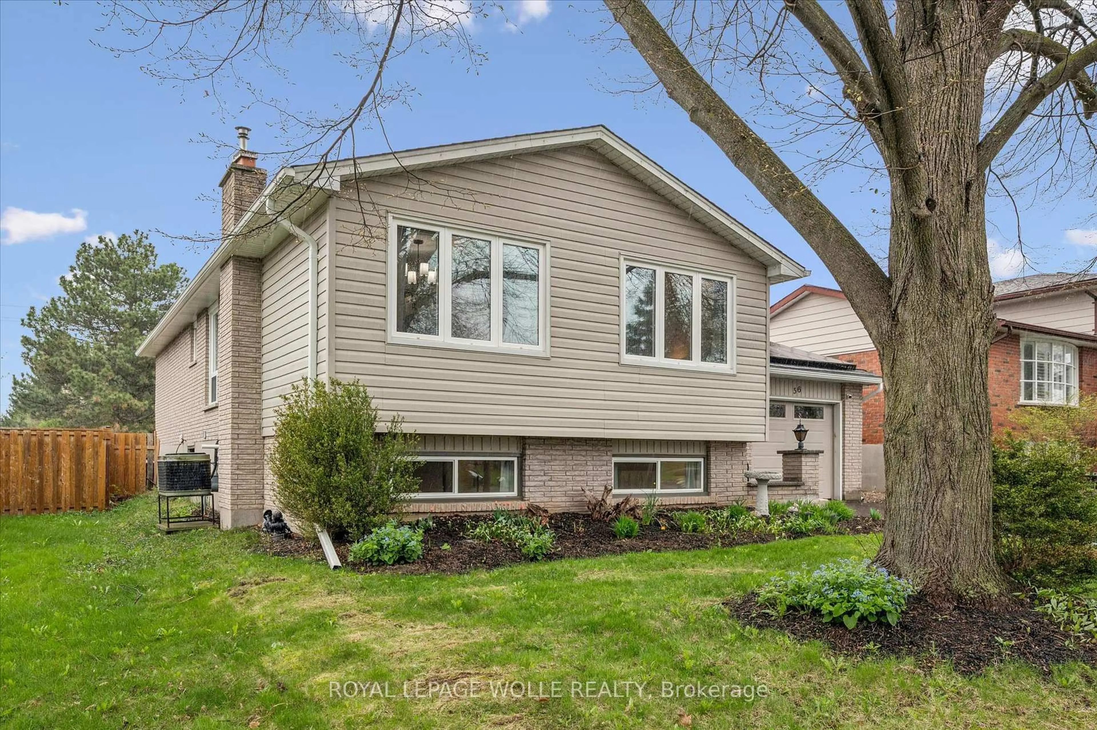 Home with vinyl exterior material, street for 56 Wordsworth Pl, Kitchener Ontario N2B 3L1