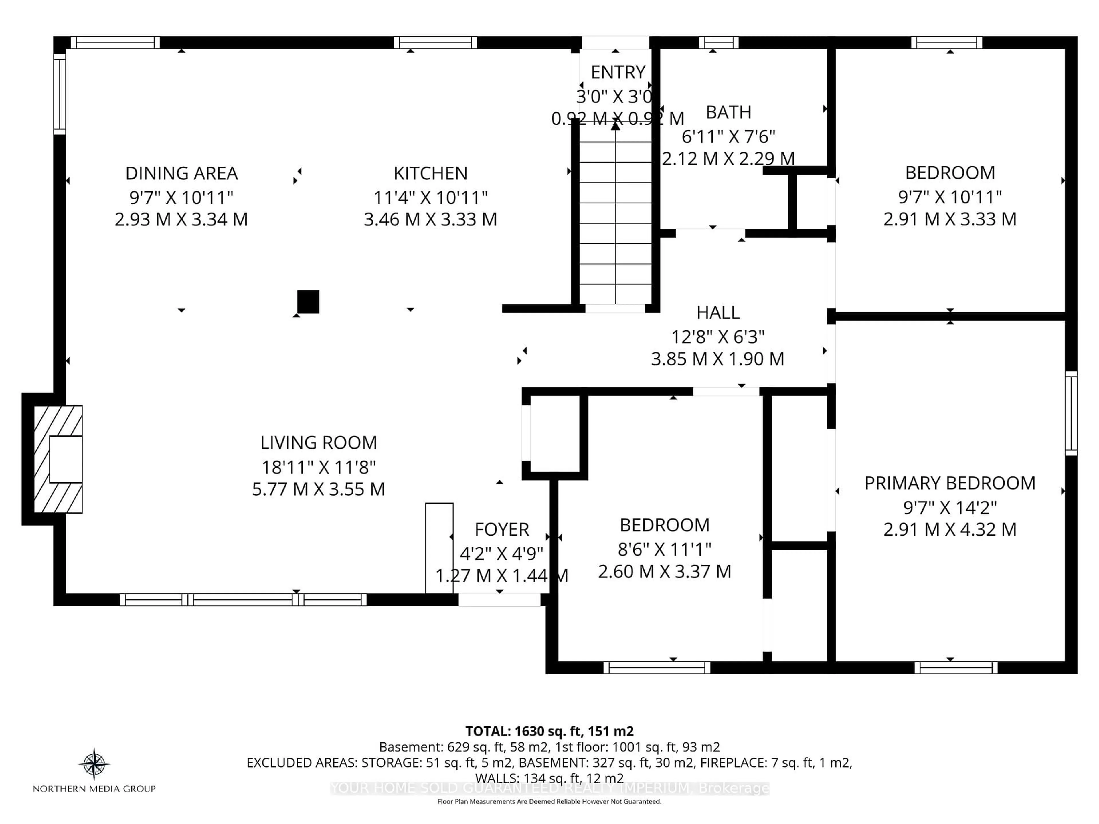 Floor plan for 8 Mulock Ave, Hamilton Ontario L8T 1H3
