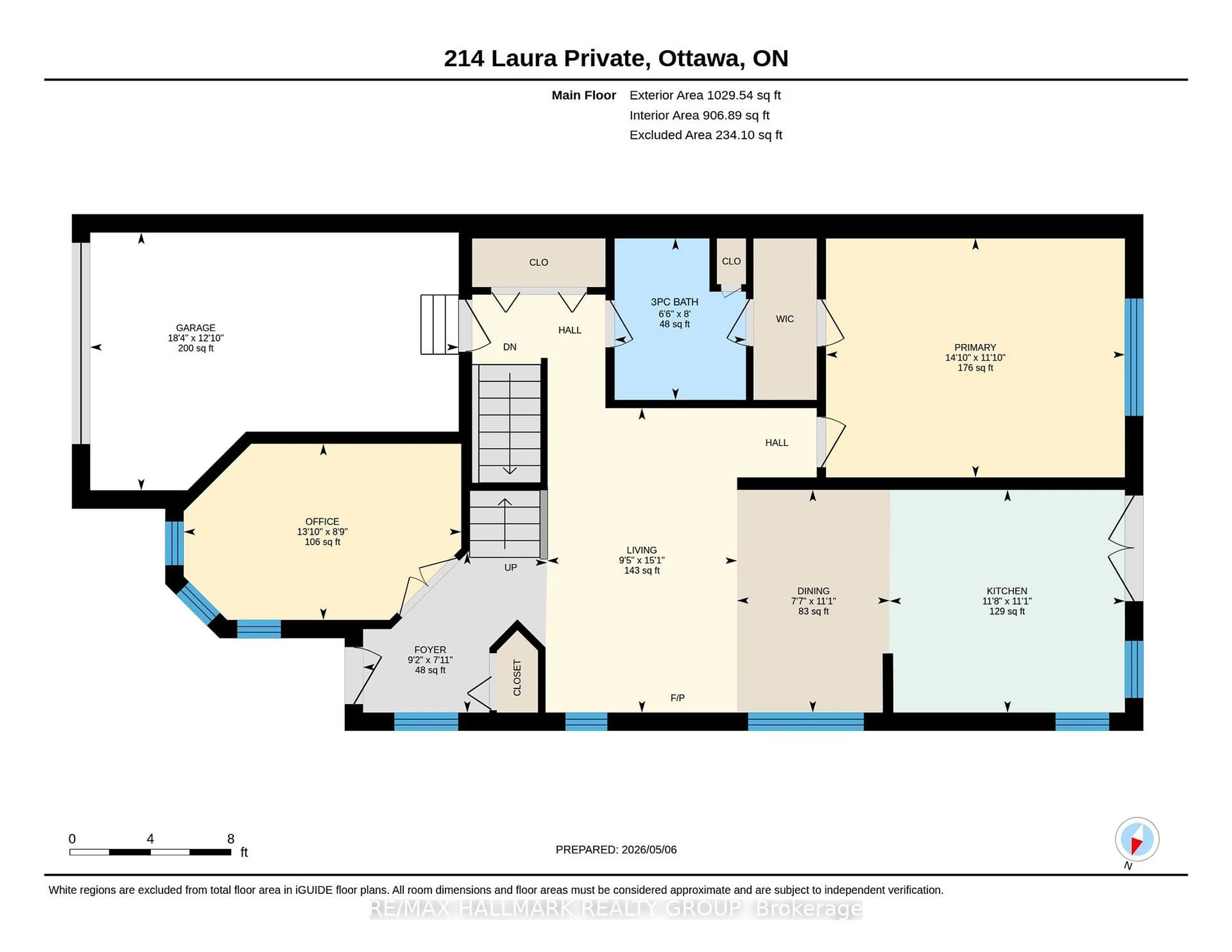 Floor plan for 214 Laura Private, Ottawa Ontario K1B 1C8