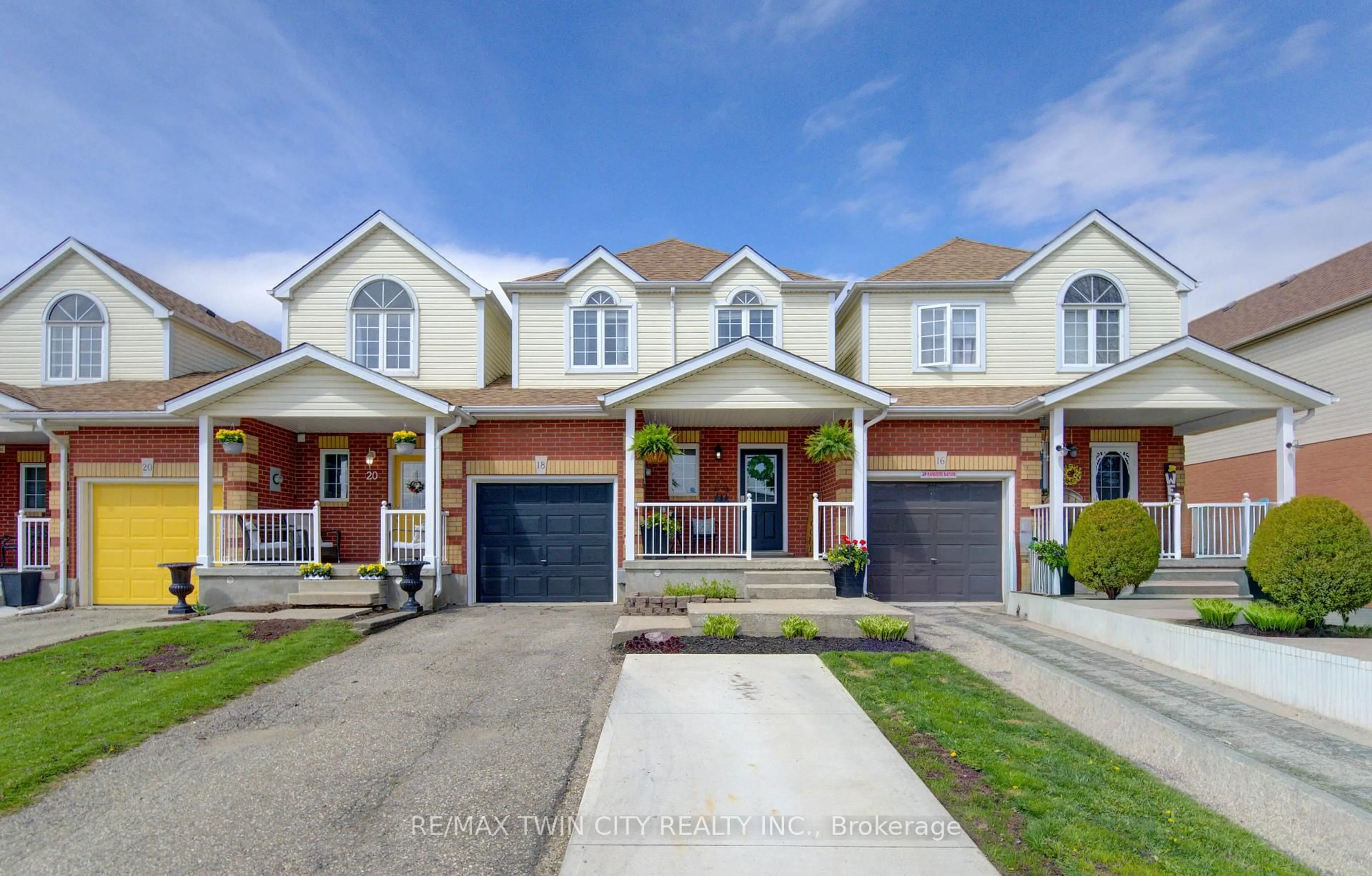 Home with brick exterior material, street for 18 Carriage Hill Tr, Woolwich Ontario N3B 3K7