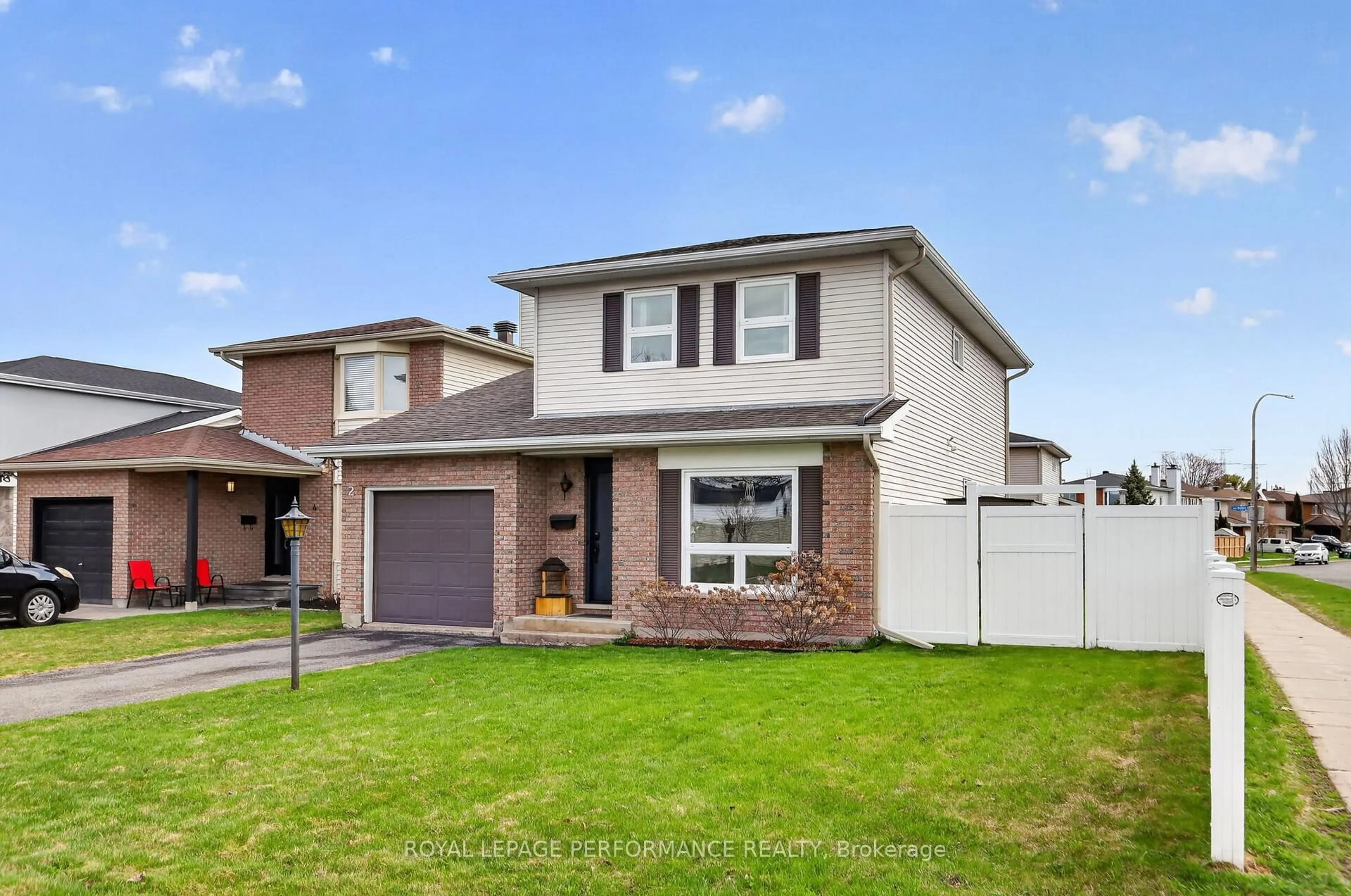 Home with vinyl exterior material, street for 2 Canbury Cres, Ottawa Ontario K2G 4L4