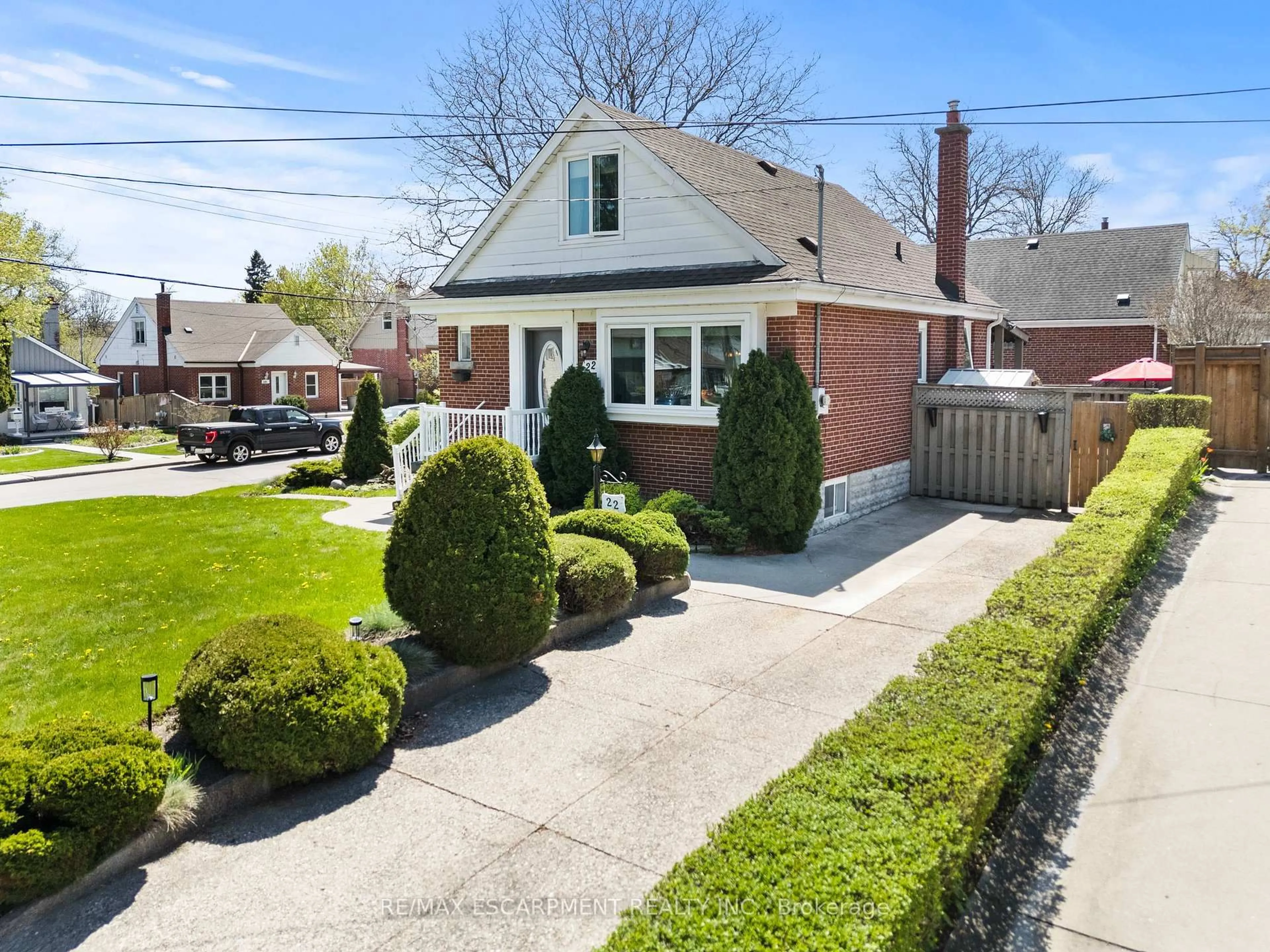 Home with brick exterior material, street for 22 Dundonald Ave, Hamilton Ontario L8K 4Z9