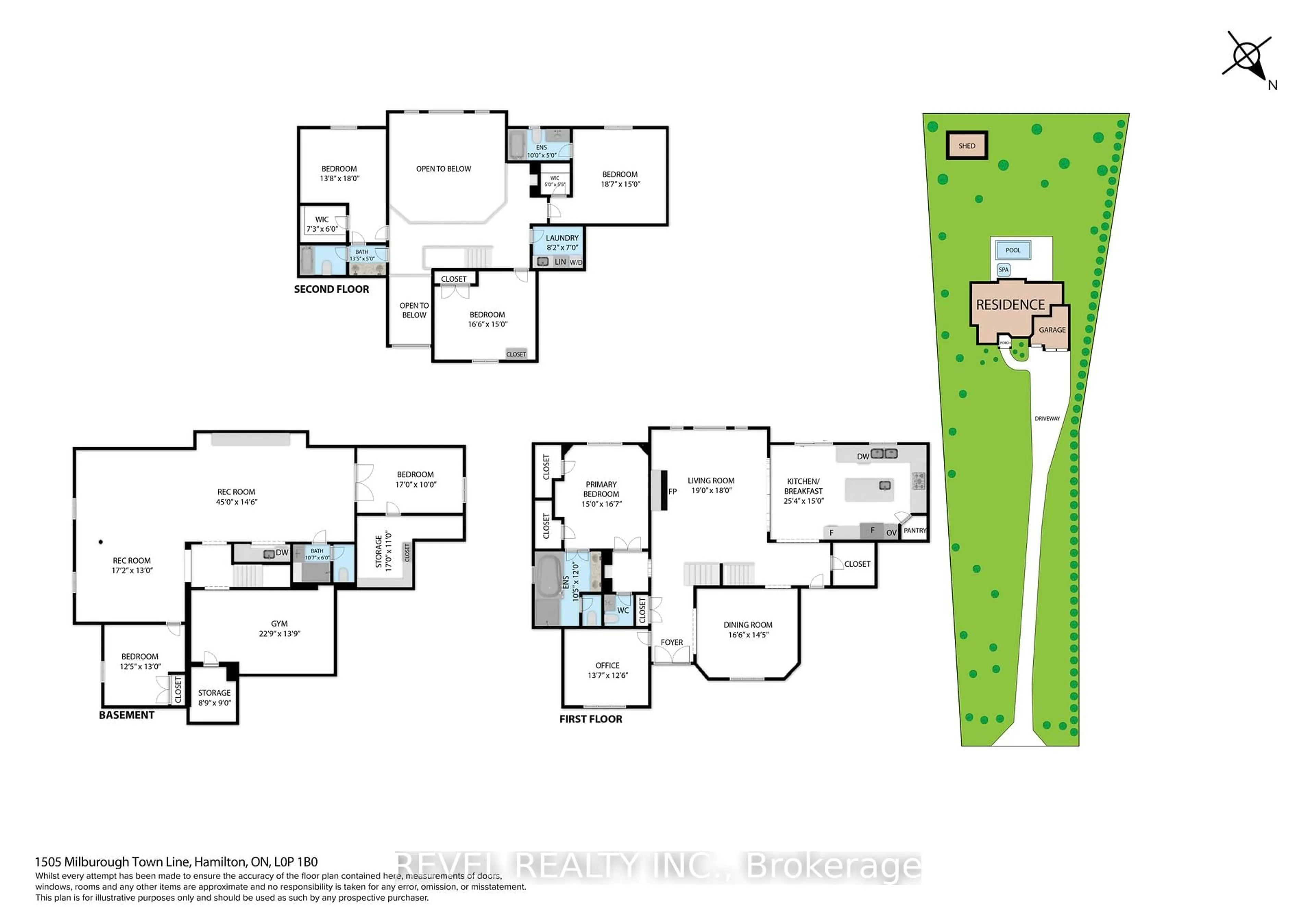 Floor plan for 1505 Milburough Line, Hamilton Ontario L0R 1H0