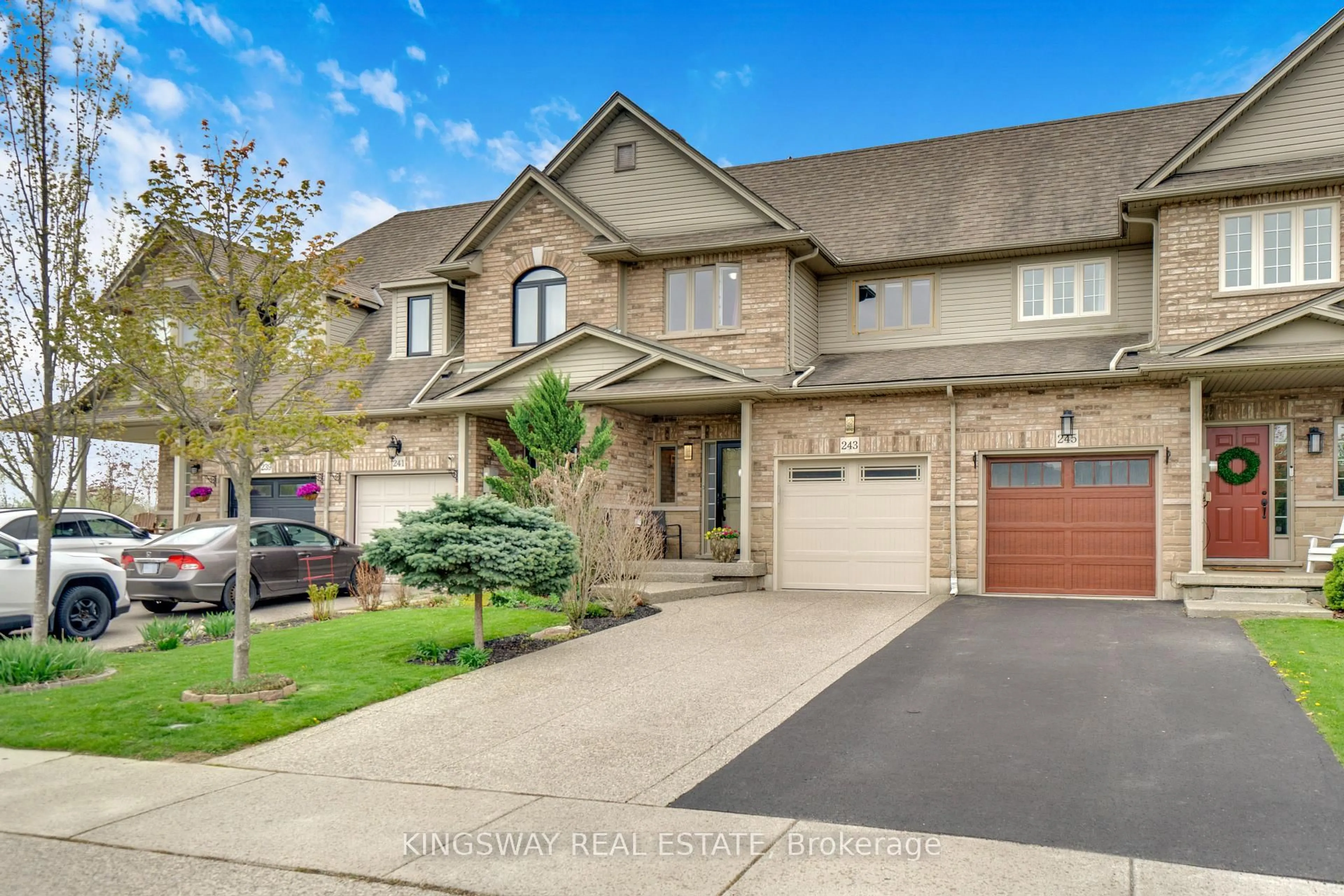 Home with brick exterior material, street for 243 Southbrook Dr, Hamilton Ontario L0R 1C0