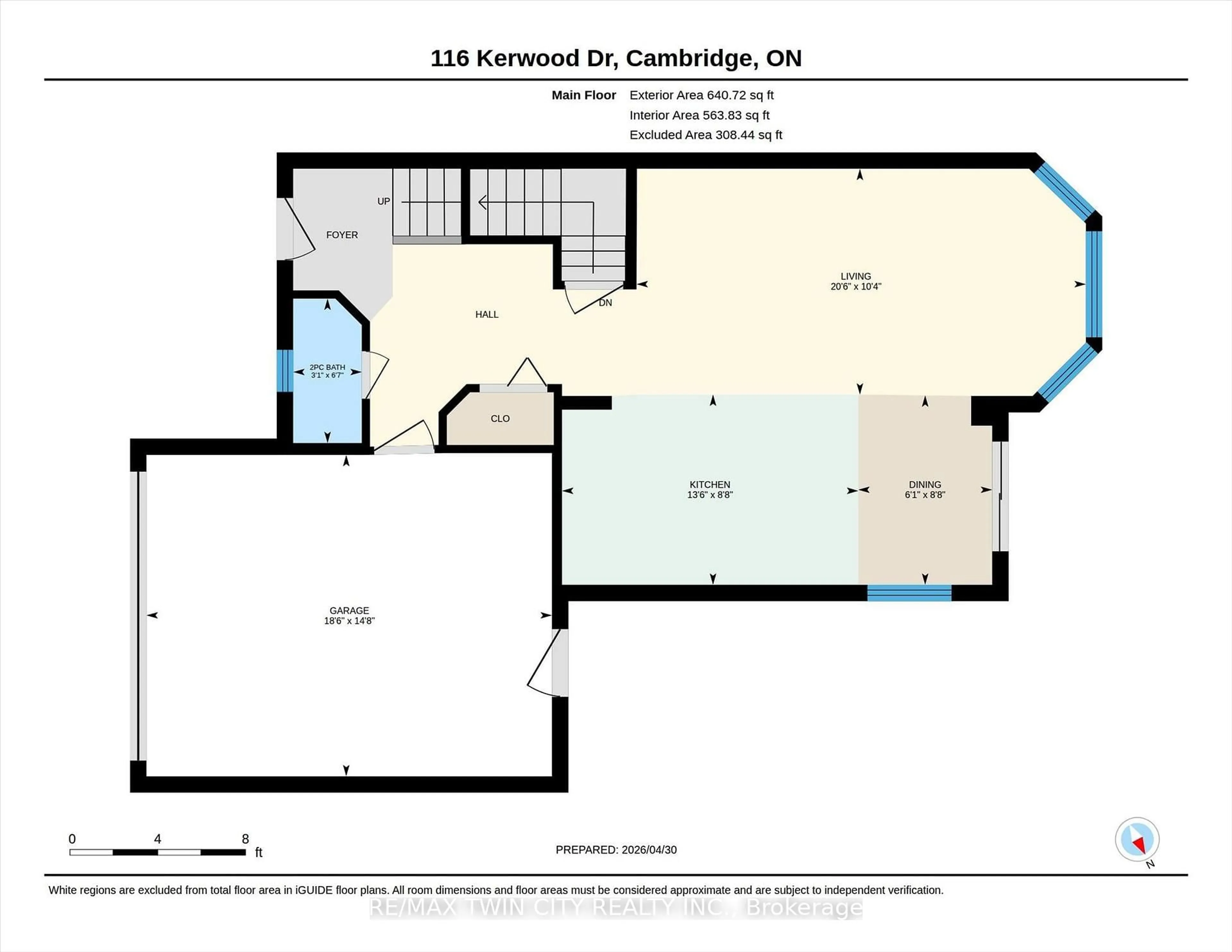 Floor plan for 116 Kerwood Dr, Cambridge Ontario N3C 4E3