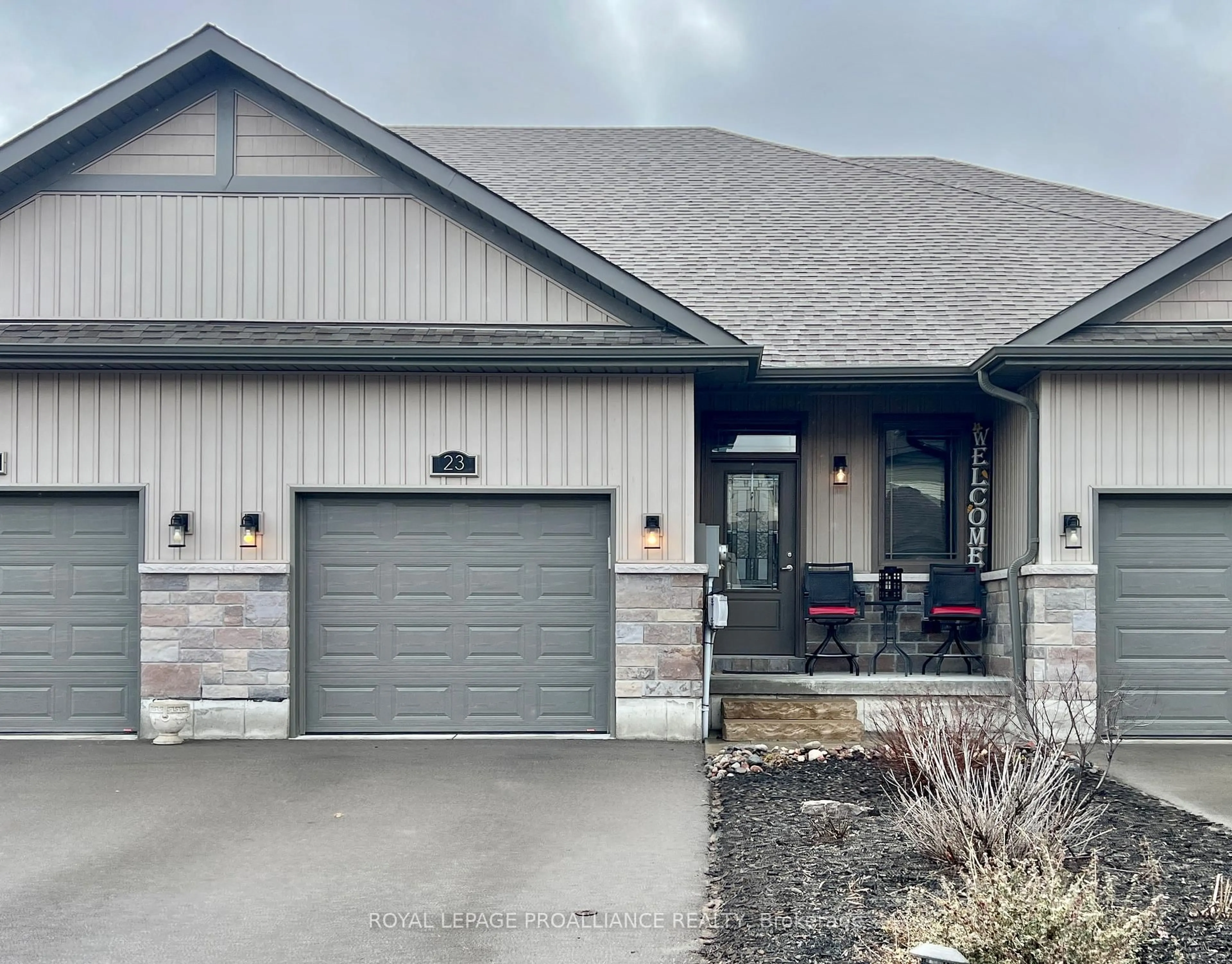 Home with brick exterior material, street for 23 Ledgerock Crt, Quinte West Ontario K8R 0A1