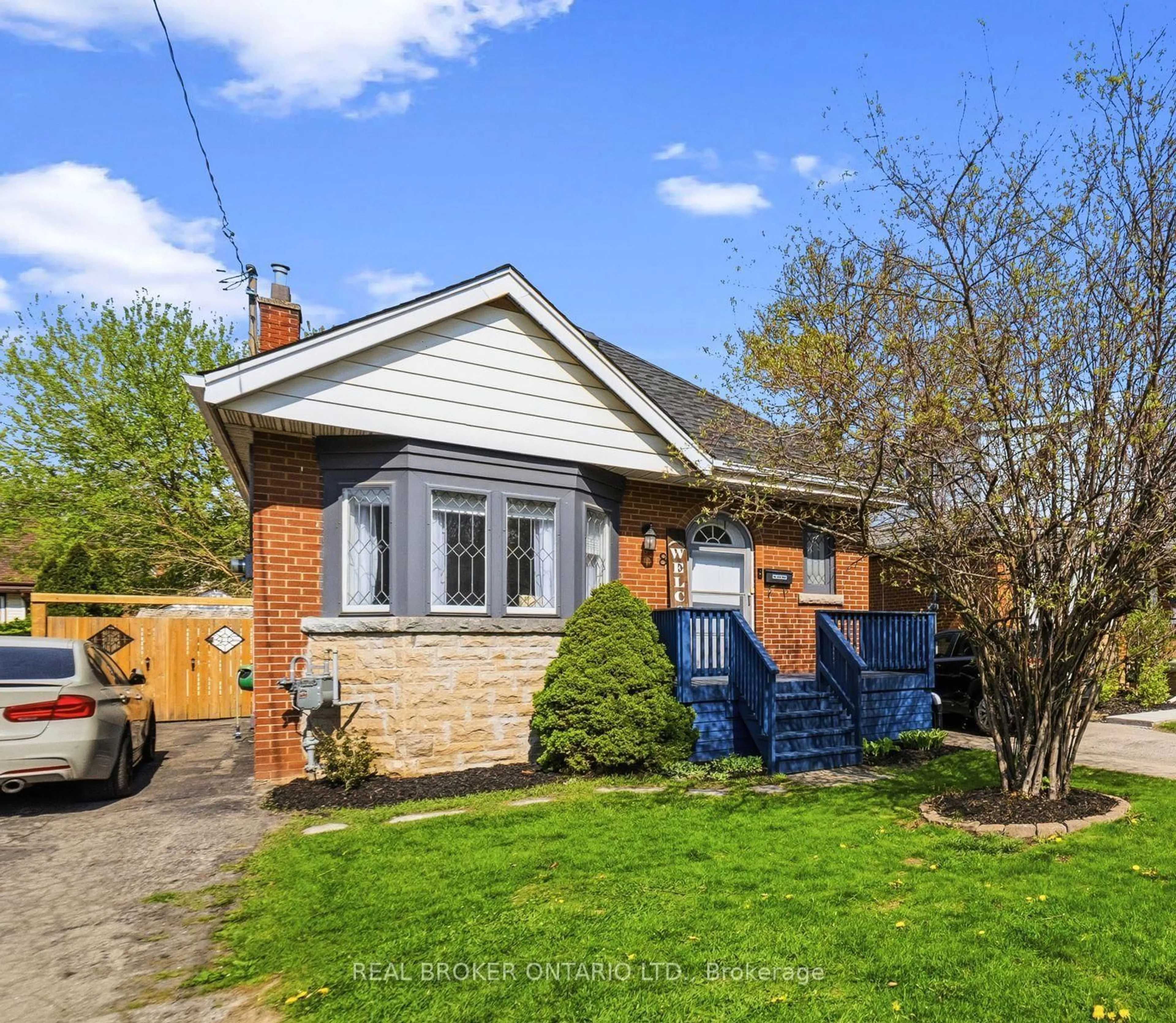 Home with brick exterior material, street for 8 Barons Ave, Hamilton Ontario L8K 2X9
