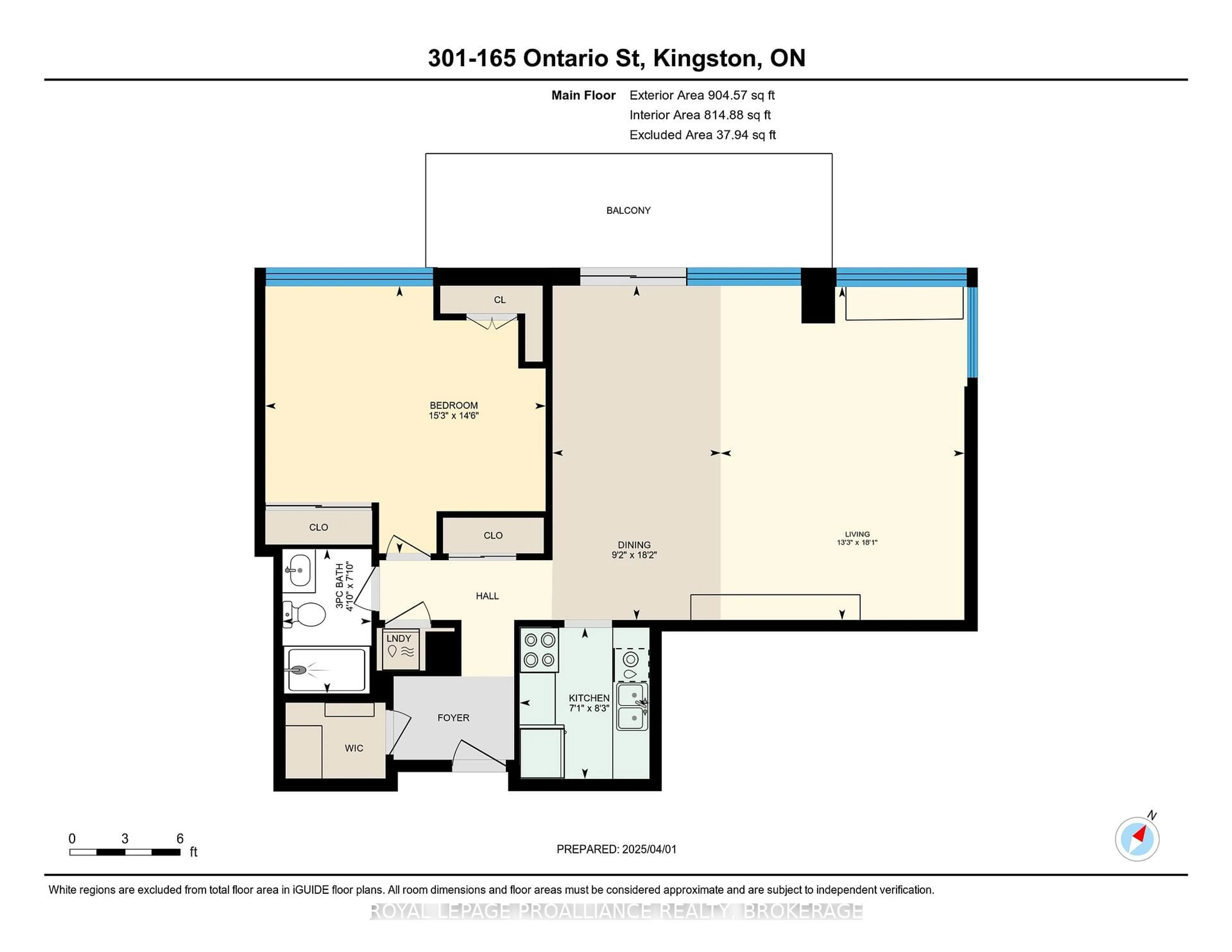Floor plan for 165 Ontario St #301, Kingston Ontario K7L 2Y6