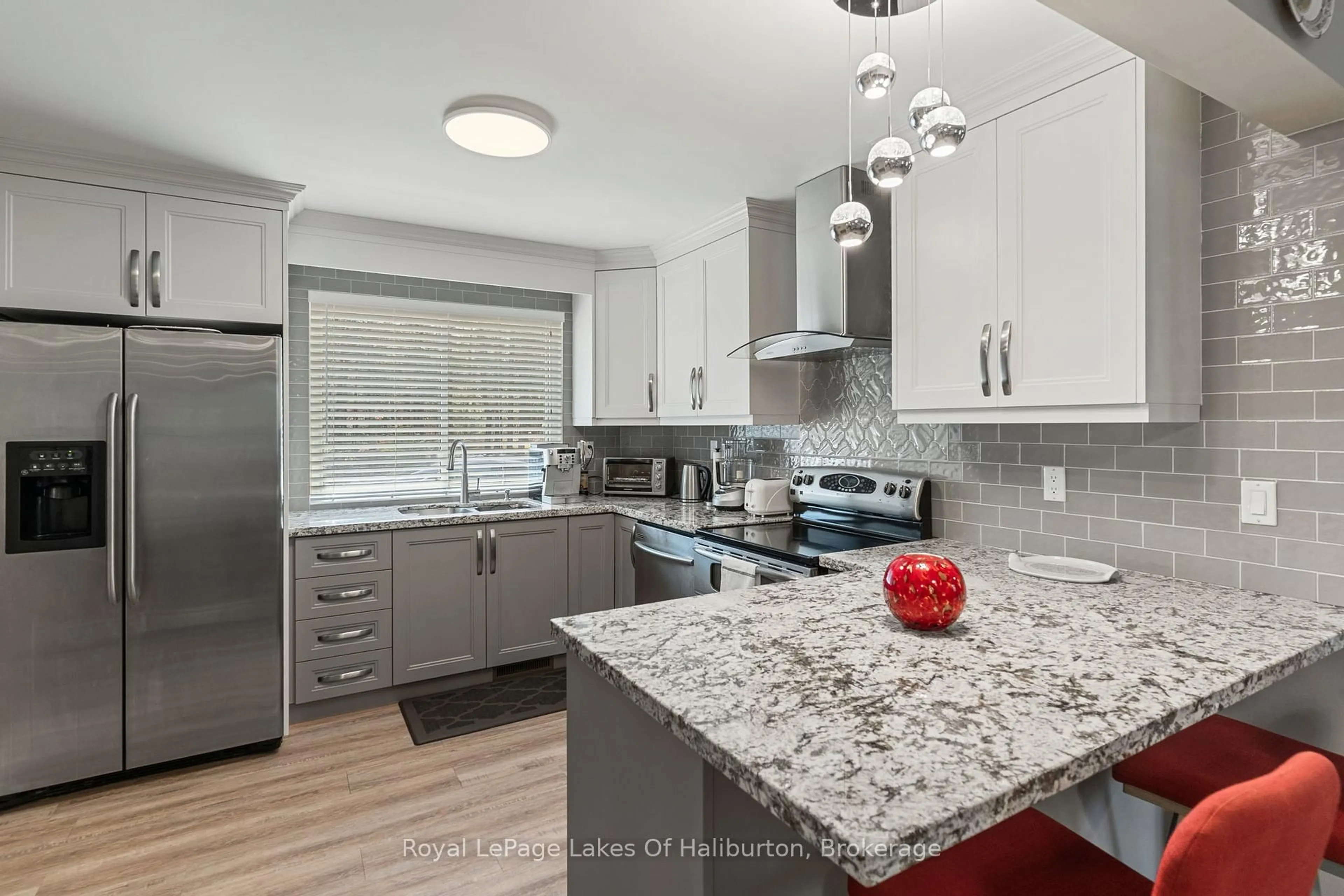 Open concept kitchen, ceramic/tile floor for 1033 Bayberry Lane, Highlands East Ontario K0M 1R0