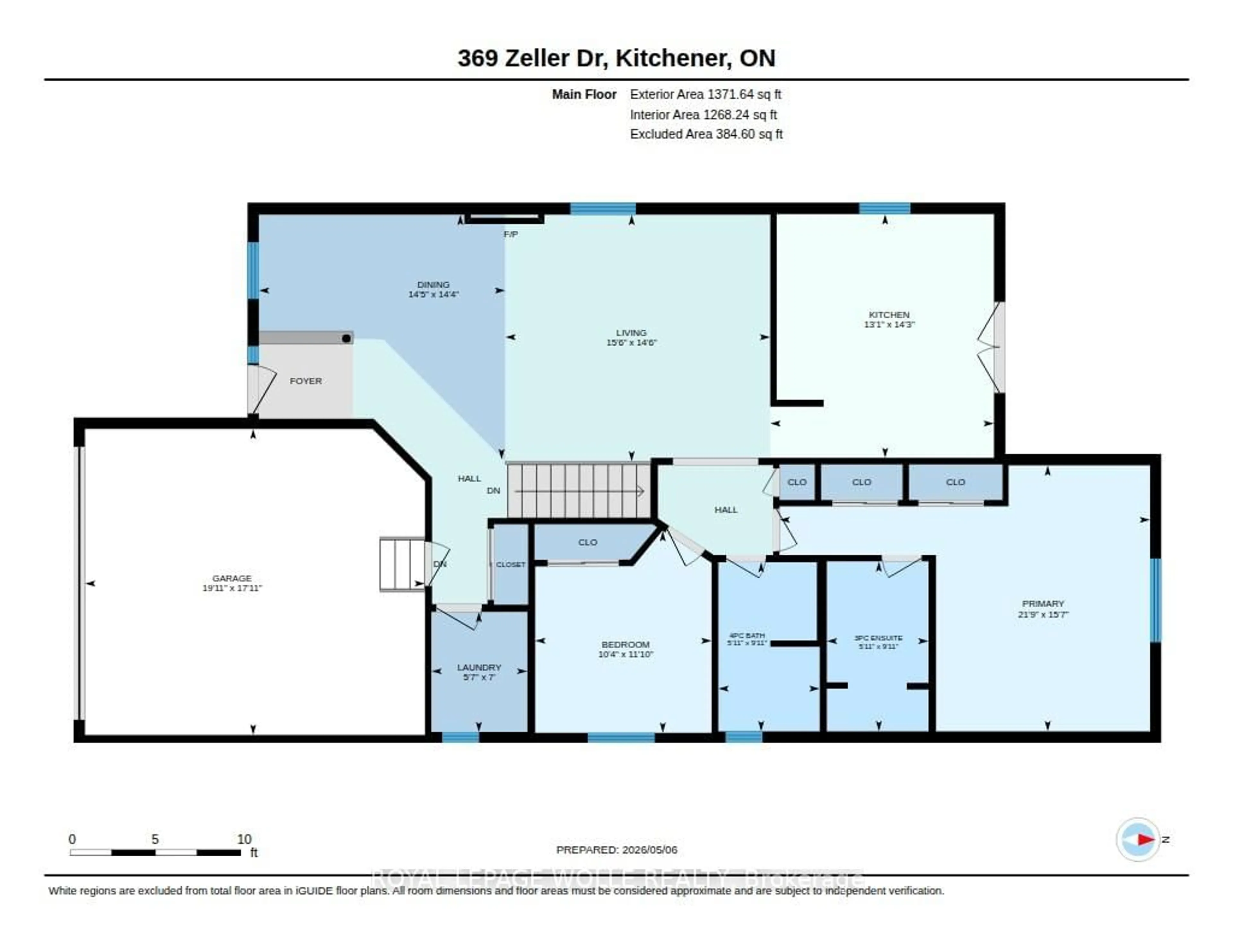 Floor plan for 369 Zeller Dr, Kitchener Ontario N2A 0A3