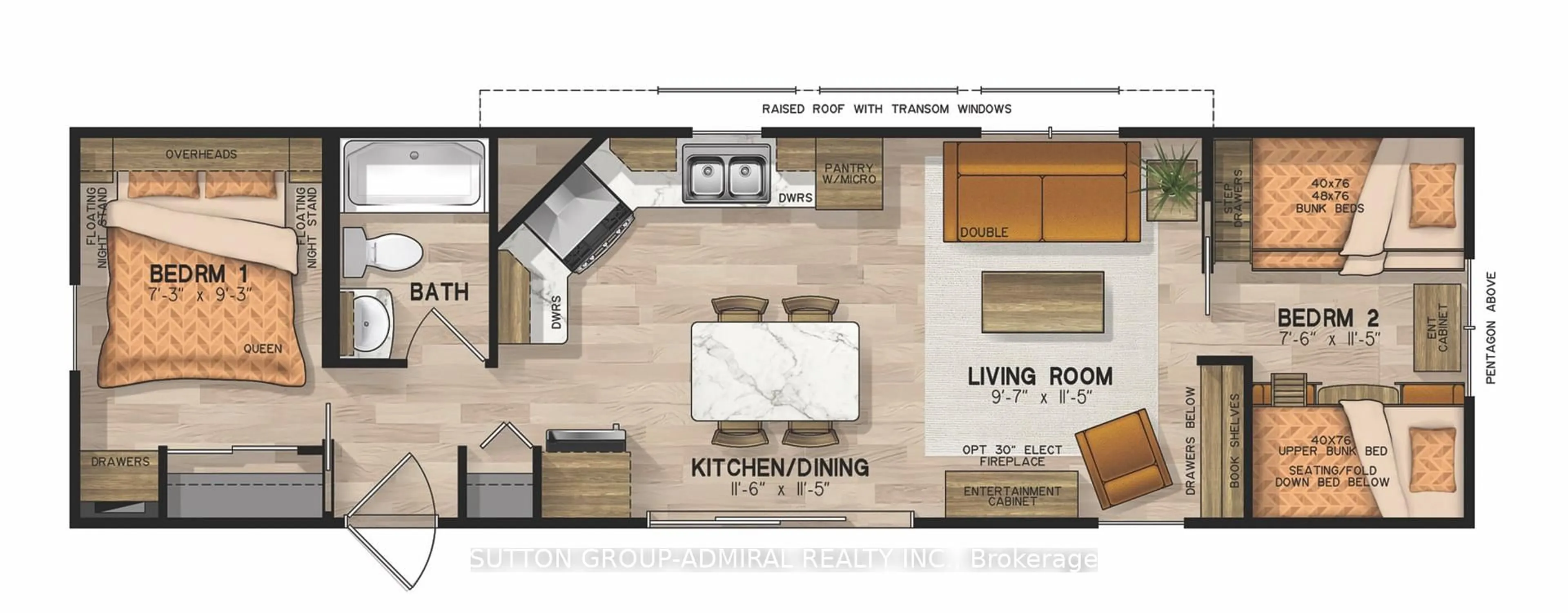Floor plan for 231764 Concession 2 WGR #24, West Grey Ontario N0G 1C0