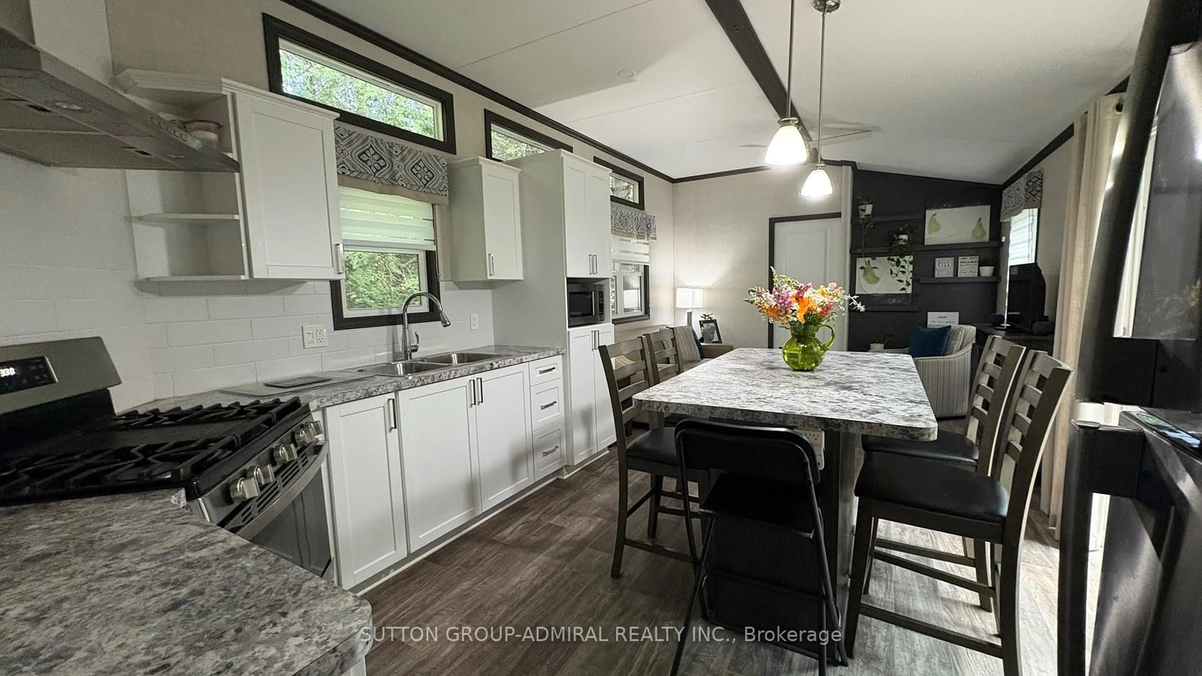 Open concept kitchen, ceramic/tile floor for 231764 Concession 2 WGR #24, West Grey Ontario N0G 1C0