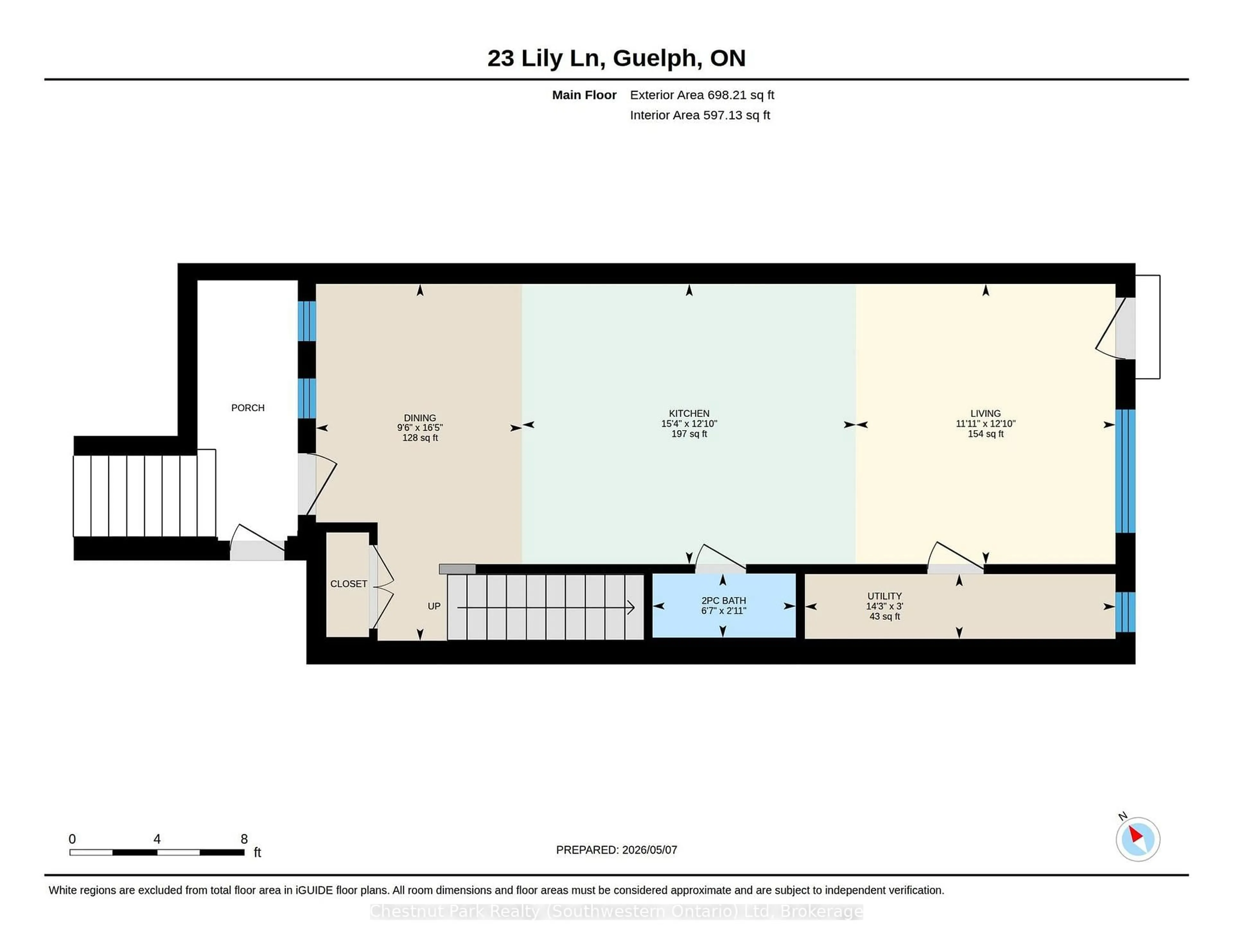 Floor plan for 23 Lily Lane, Guelph Ontario N1L 0R2