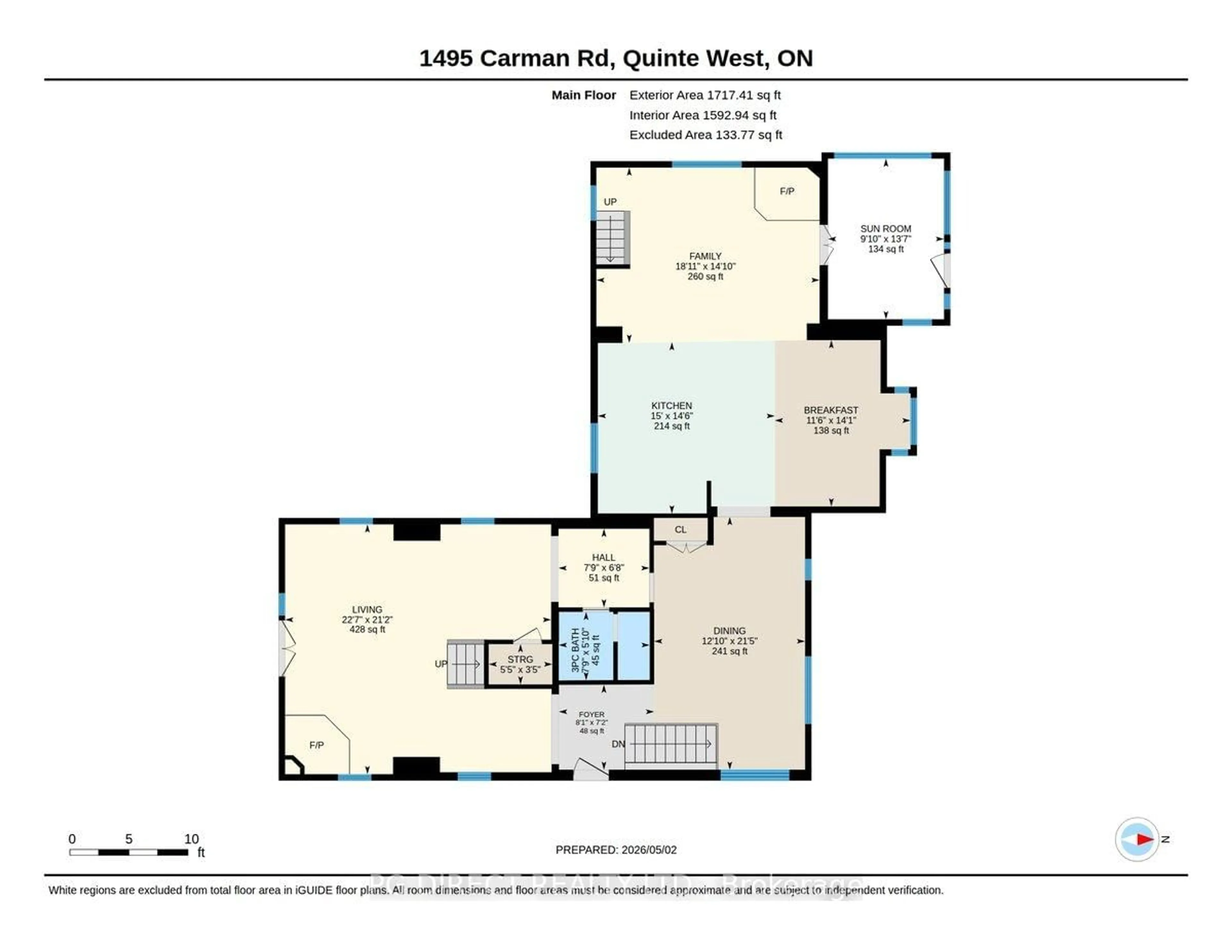 Floor plan for 1495 Carman Rd, Ingleside Ontario K8V 5P4