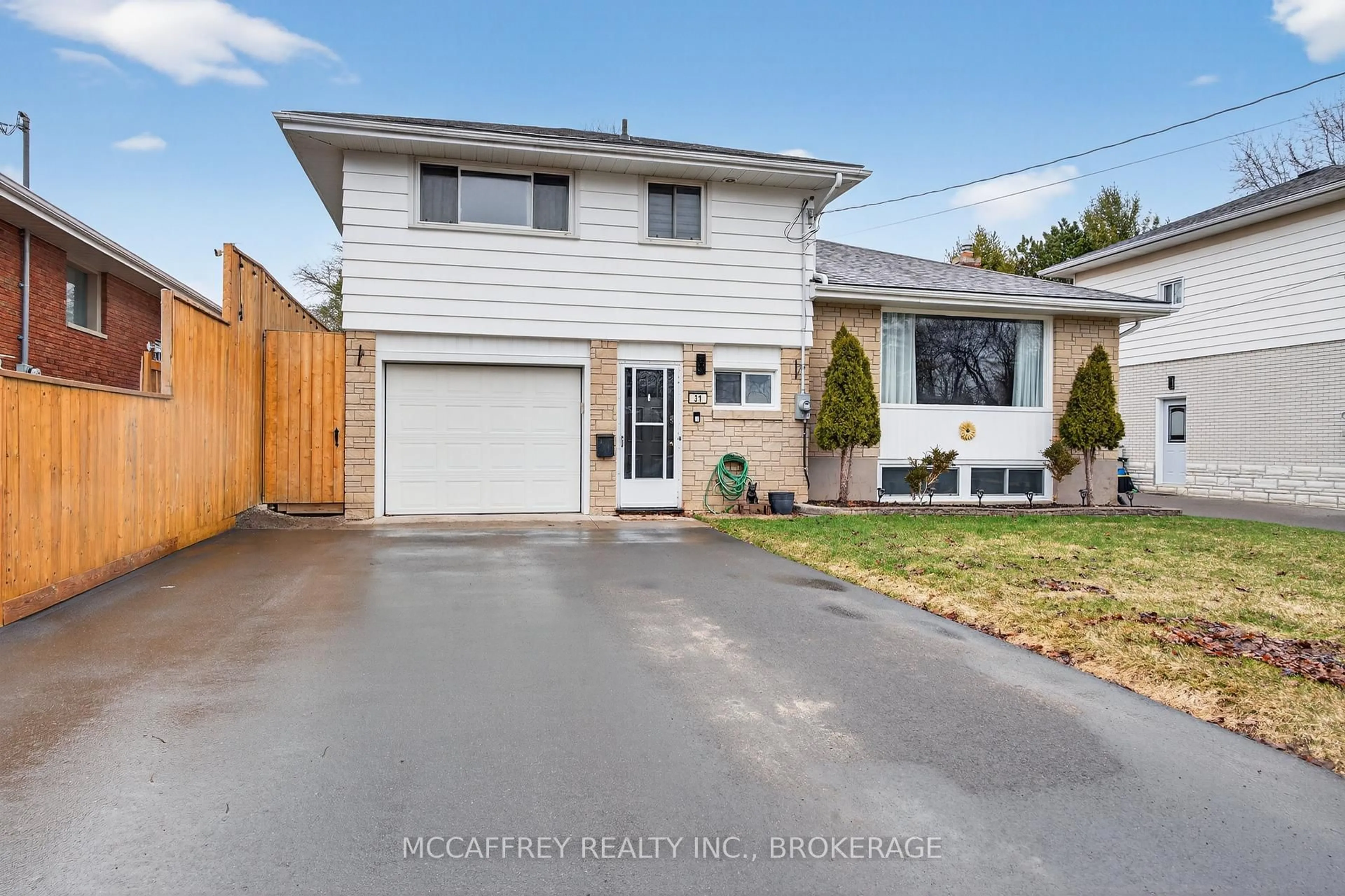Home with vinyl exterior material, street for 31 Meadowvale Ave, Belleville Ontario K8N 4N7
