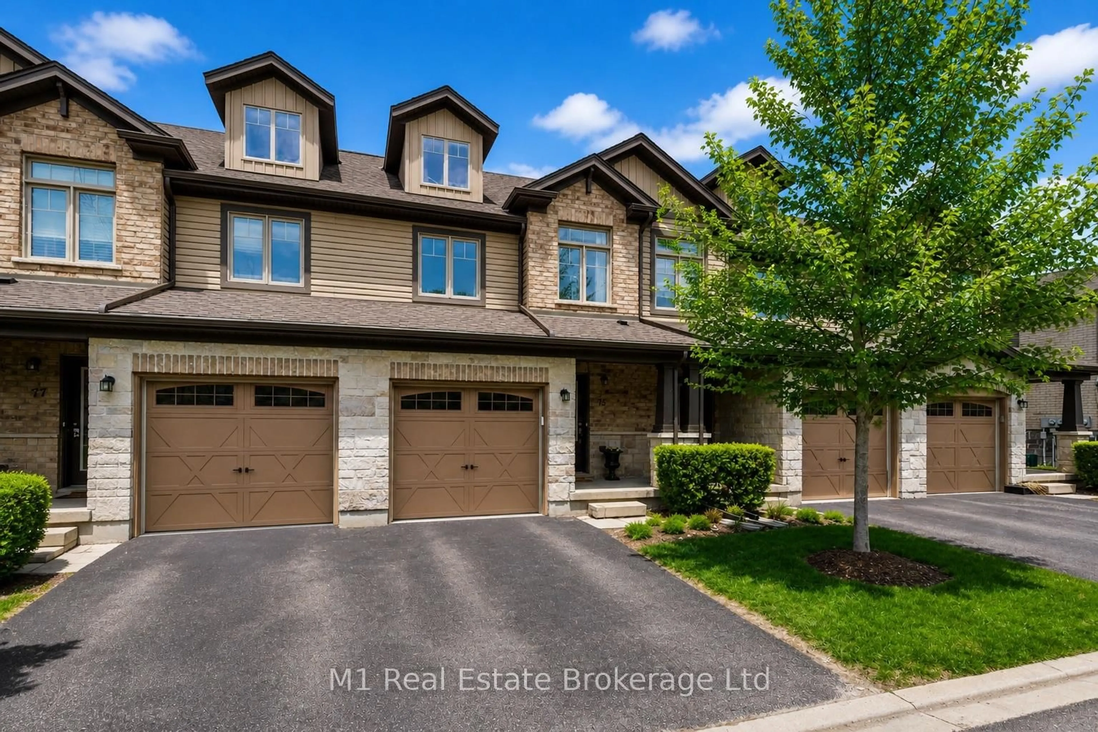 Home with brick exterior material, street for 75 Arlington Cres, Guelph Ontario N1L 0K9