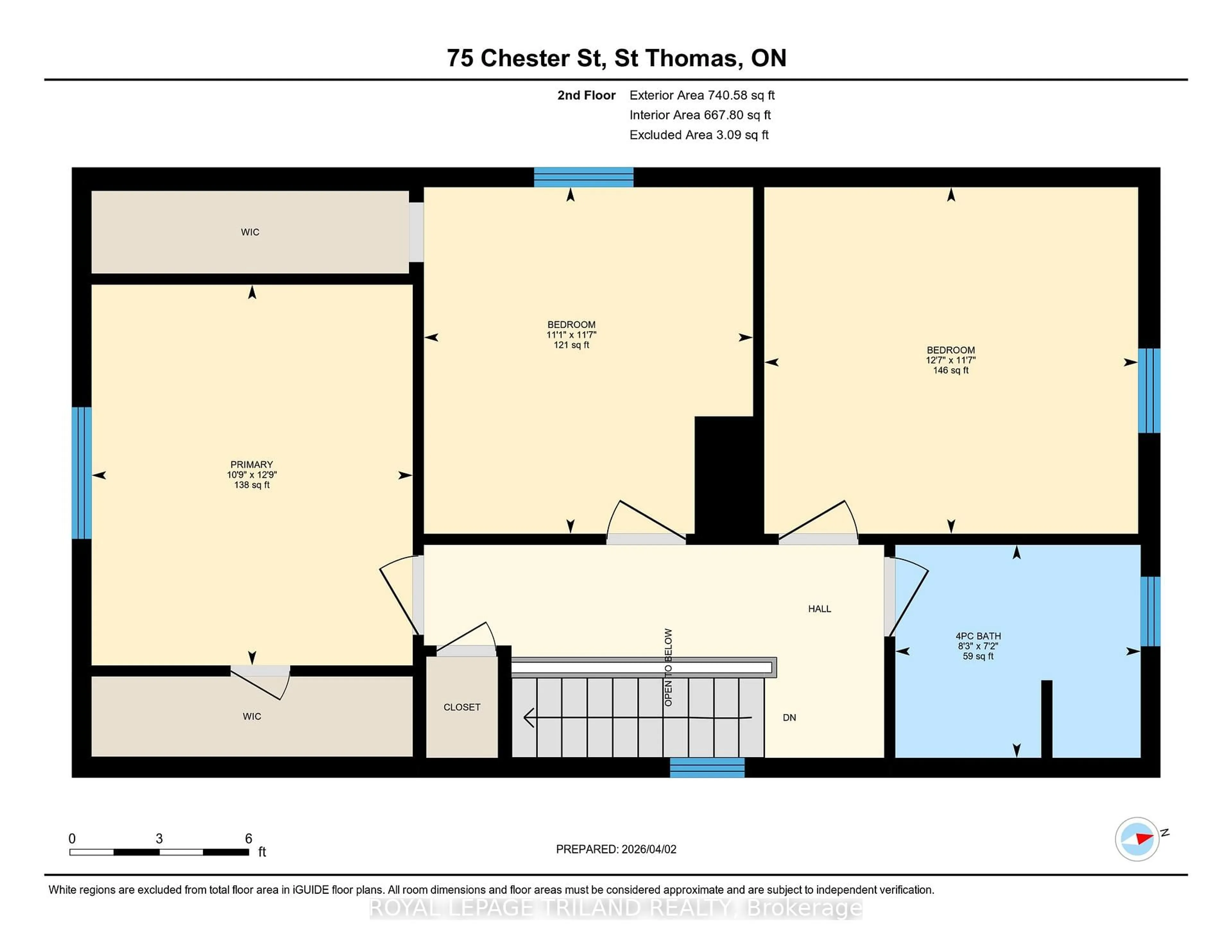 Floor plan for 75 CHESTER St, St. Thomas Ontario N5R 1V7