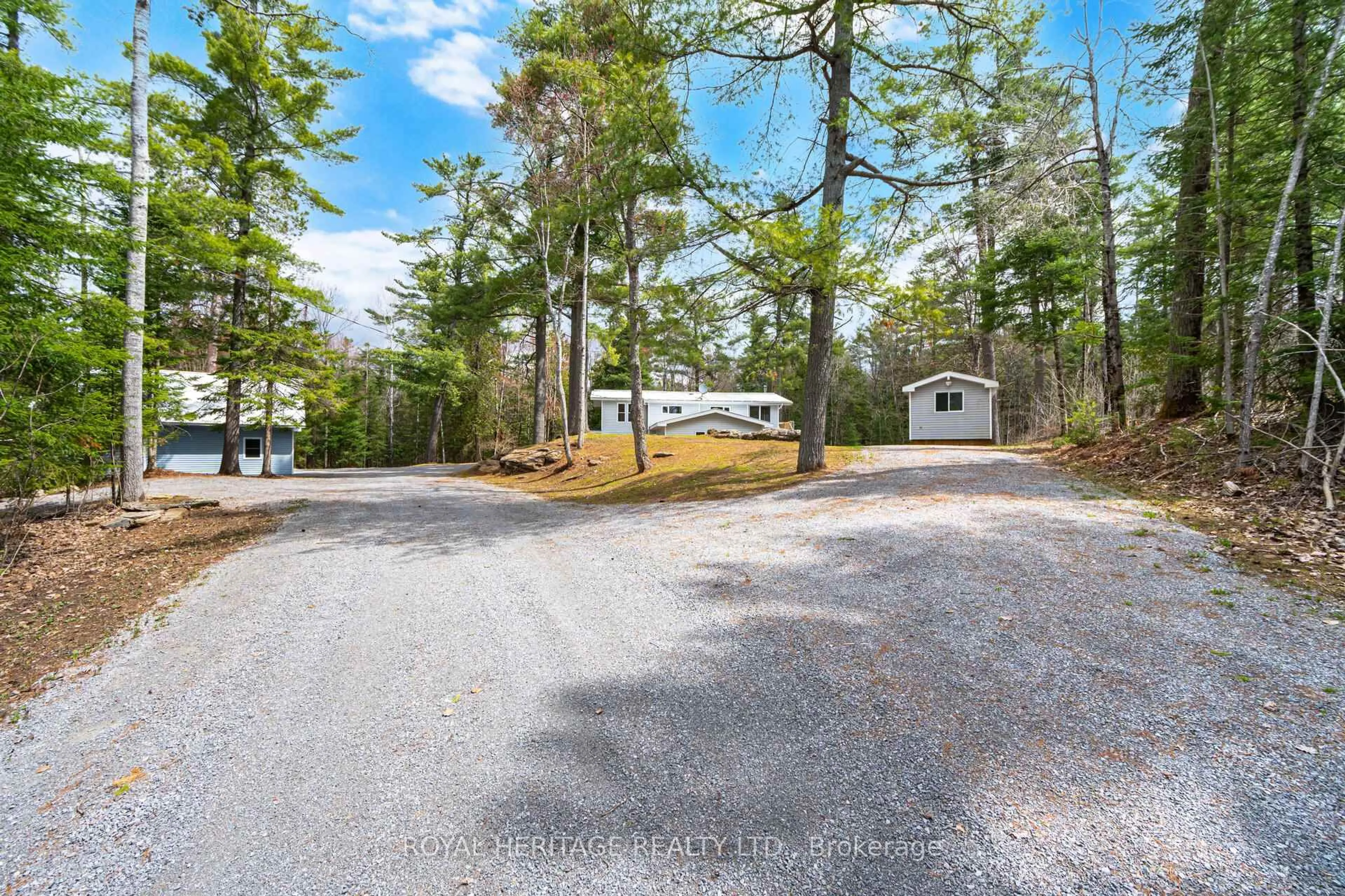 A pic from outside/outdoor area/front of a property/back of a property/a pic from drone, unknown for 7385 Hwy 28, North Kawartha Ontario K0L 1A0
