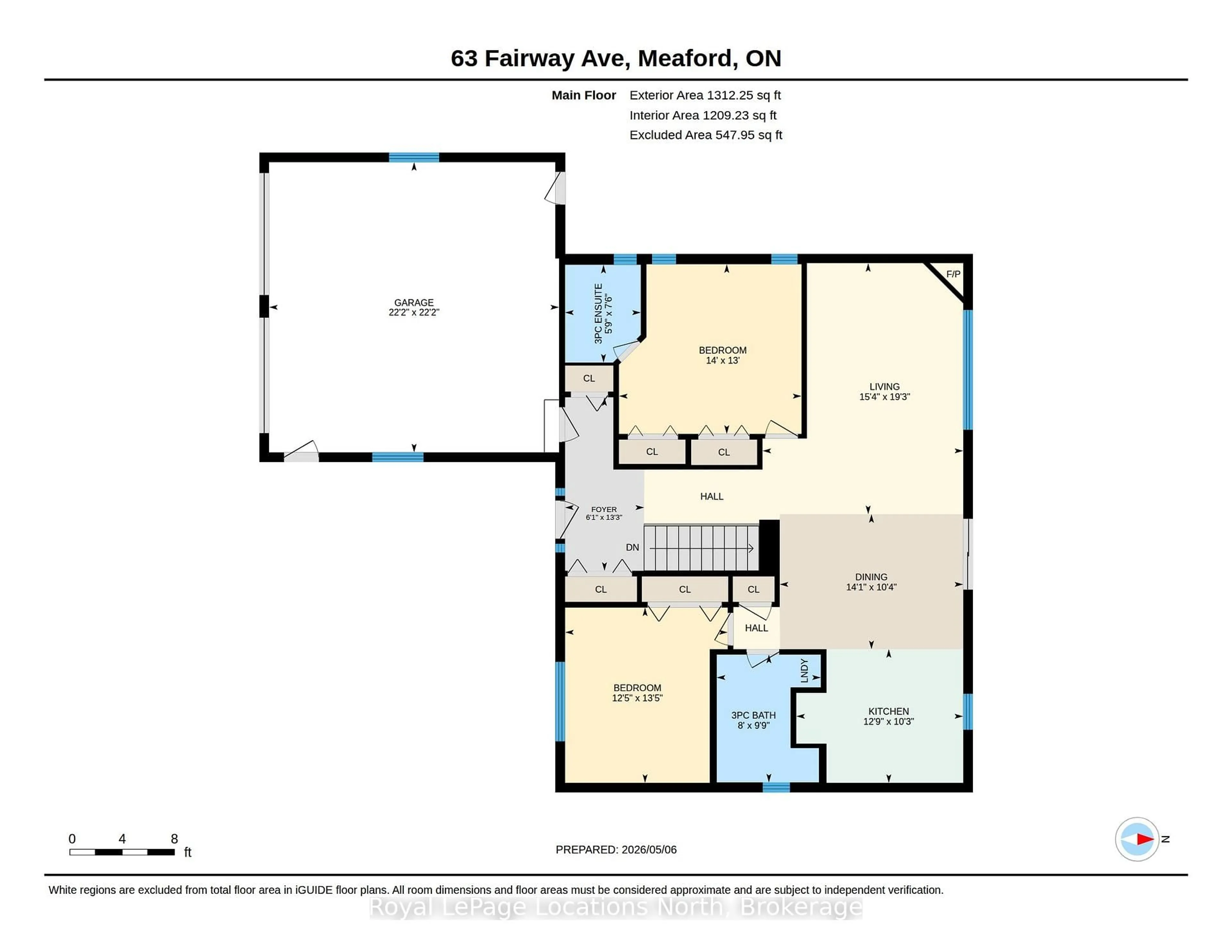 Floor plan for 63 Fairway Ave, Meaford Ontario N4L 1X8