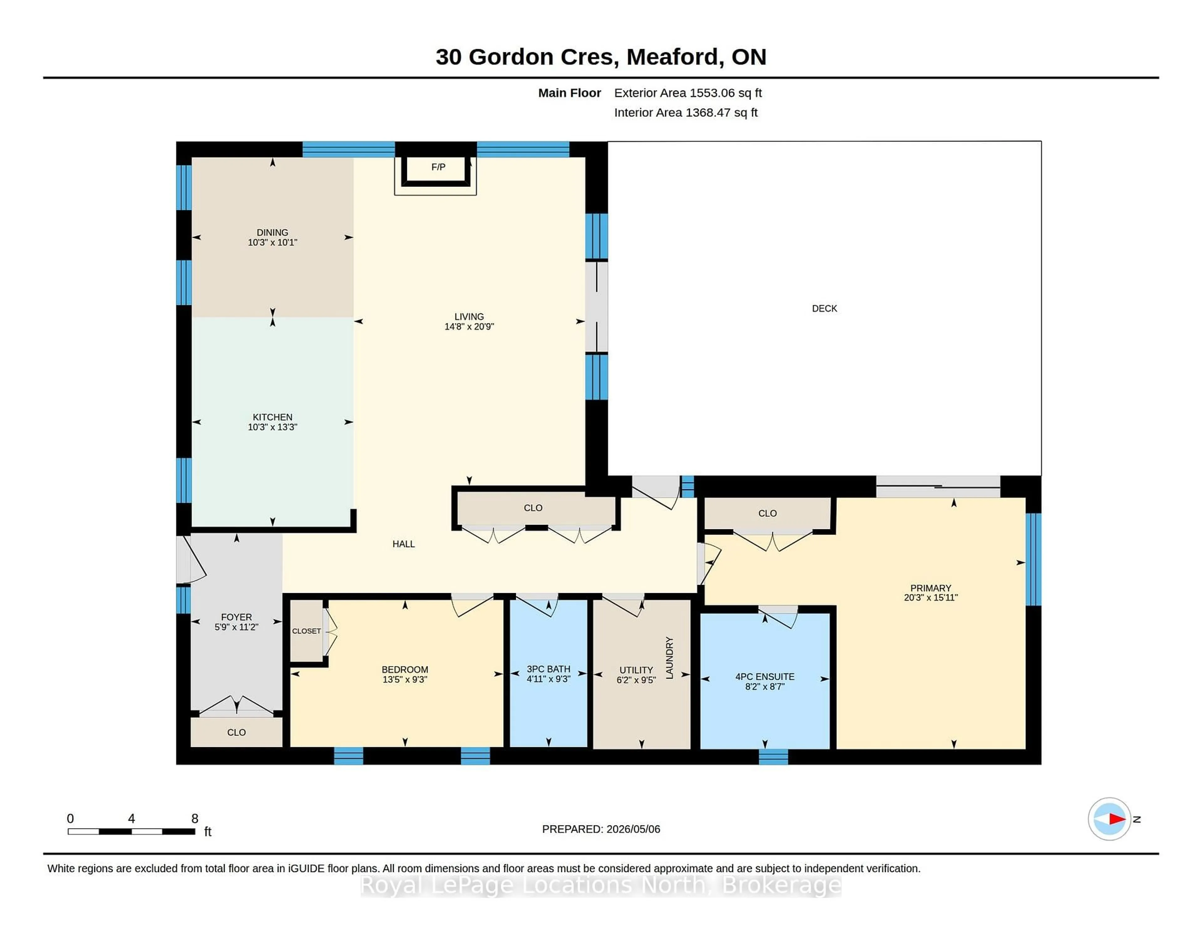 Floor plan for 30 Gordon Cres, Meaford Ontario N4L 0A9