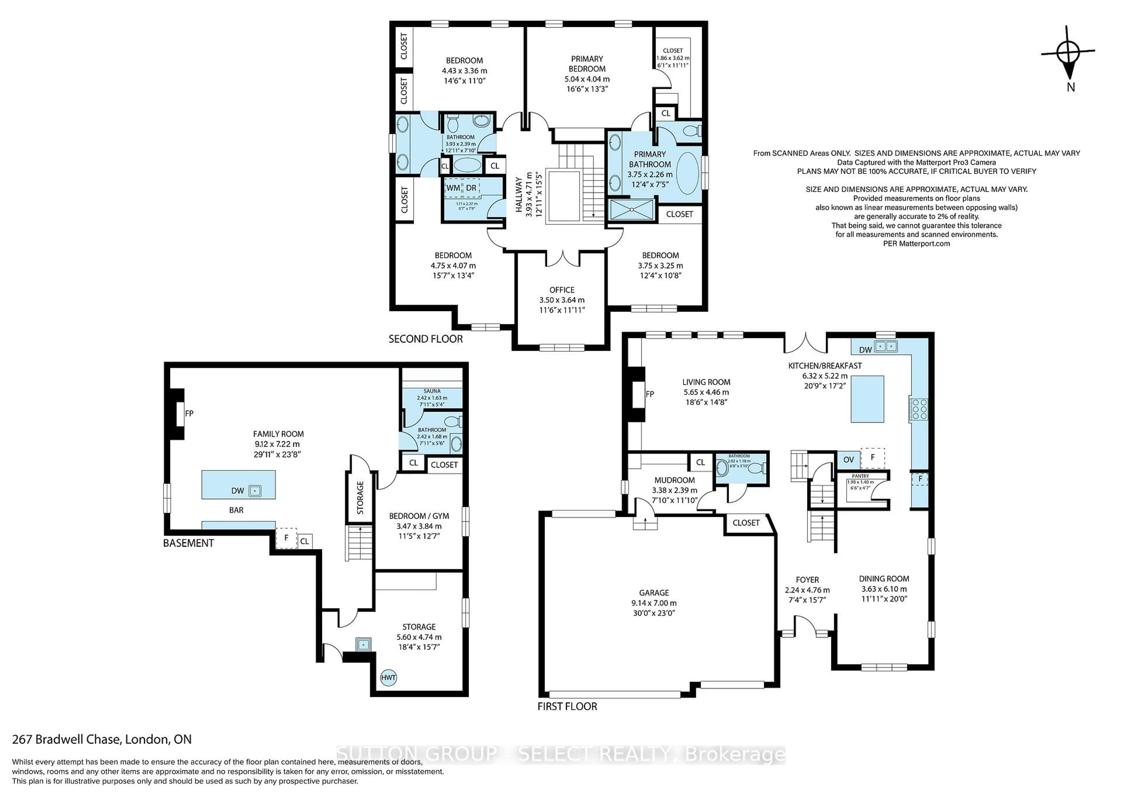 Floor plan for 267 Bradwell Chse, London North Ontario N6G 5L8