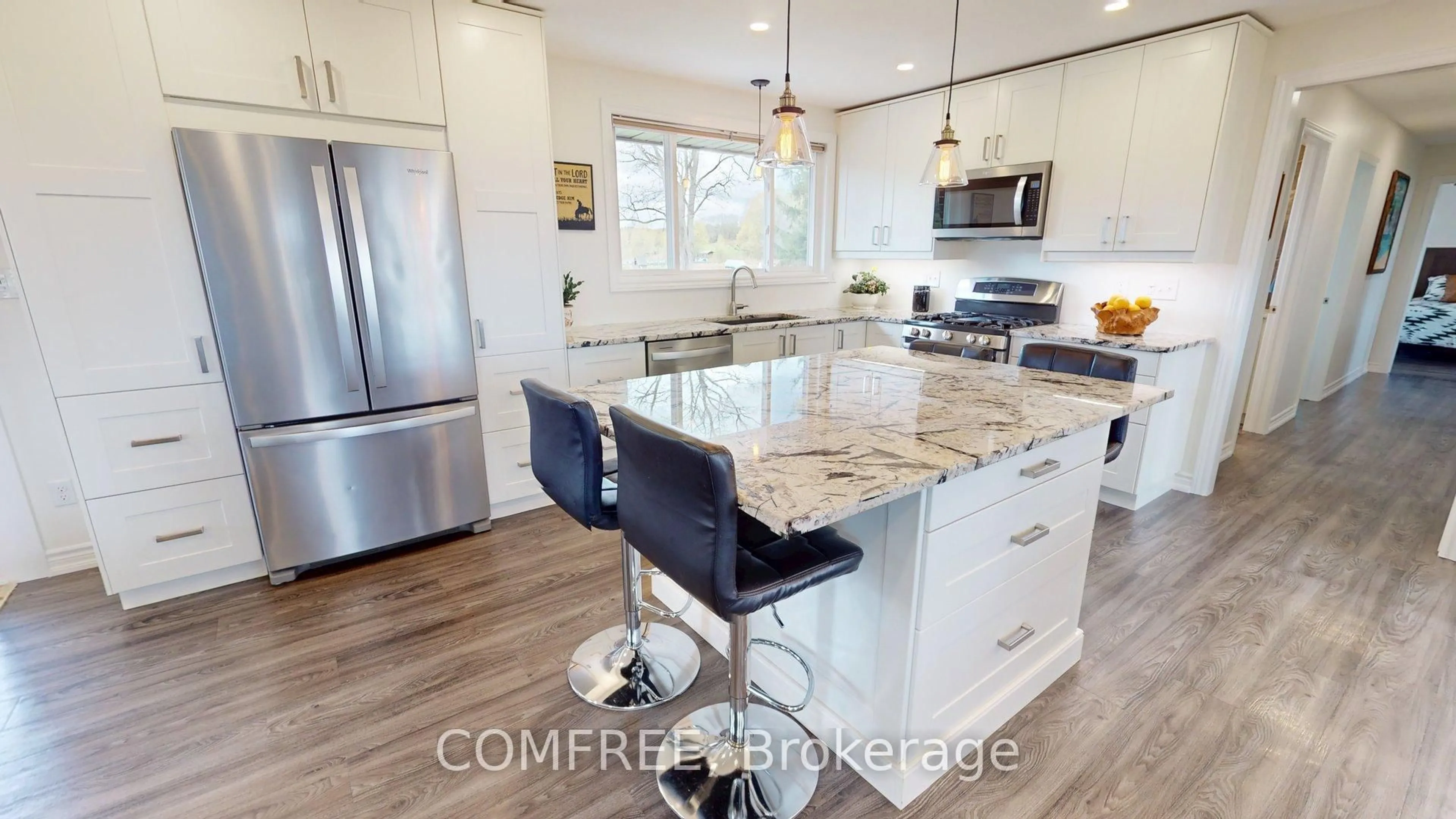 Contemporary kitchen, ceramic/tile floor for 15 Orkney Rd, Hamilton Ontario L0R 1T0