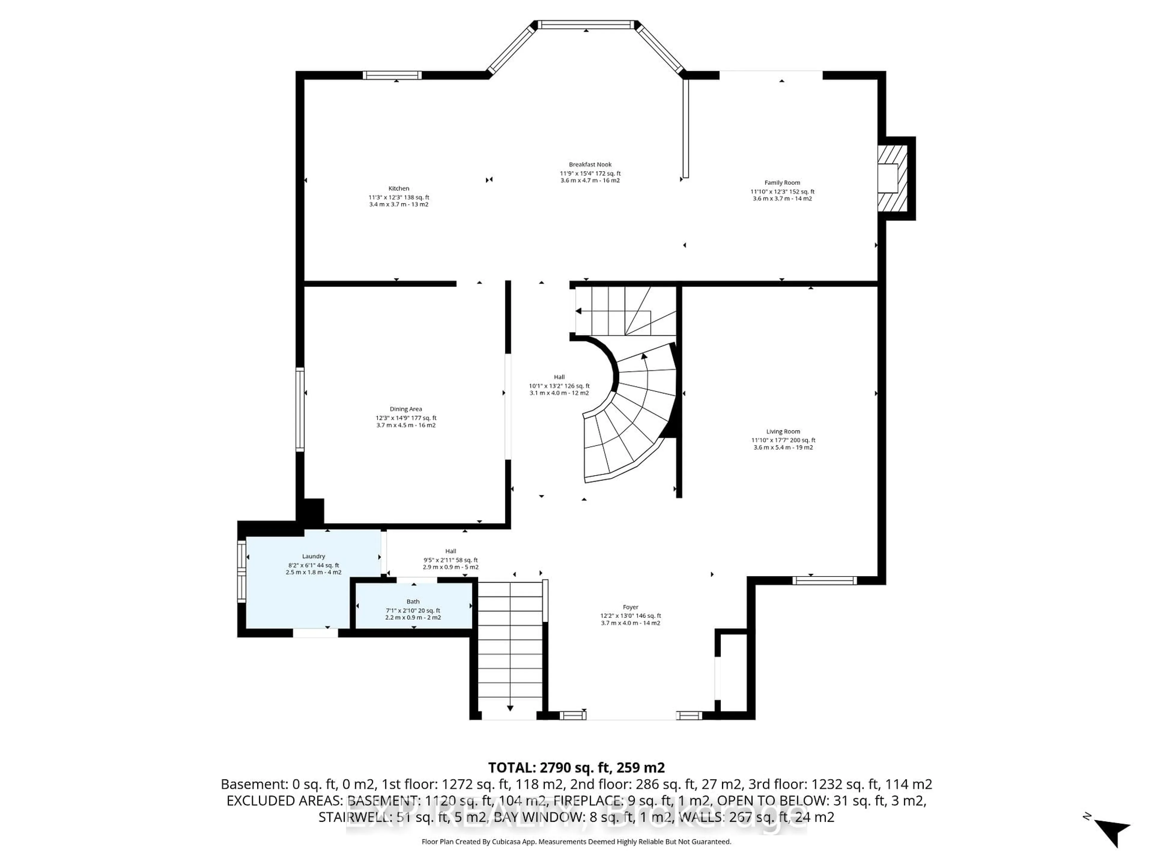 Floor plan for 1399 Cheverny Cres, Orleans Ontario K4A 3C2