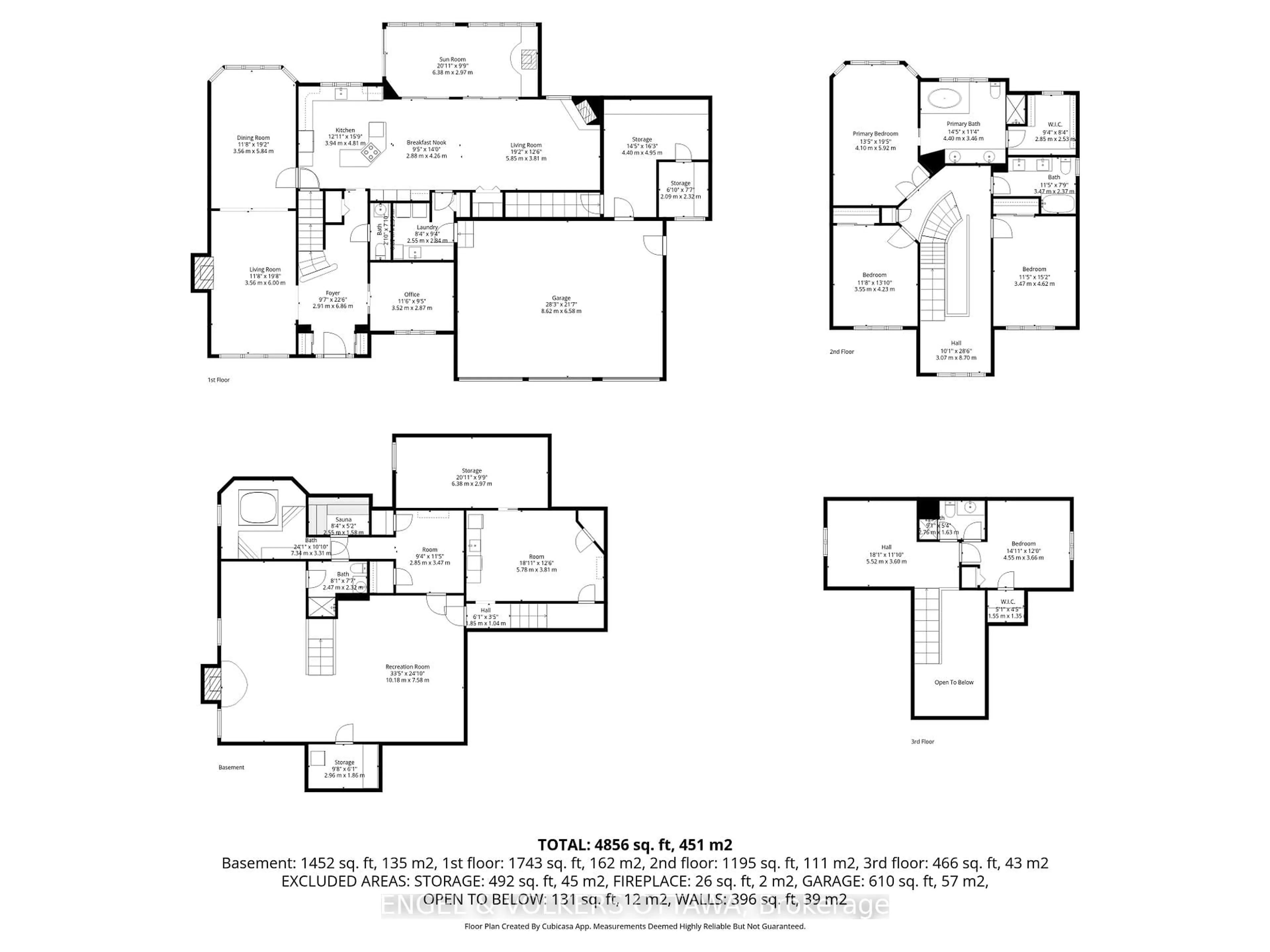Floor plan for 1345 De Papillon Pl, Orleans Ontario K4A 1Y9