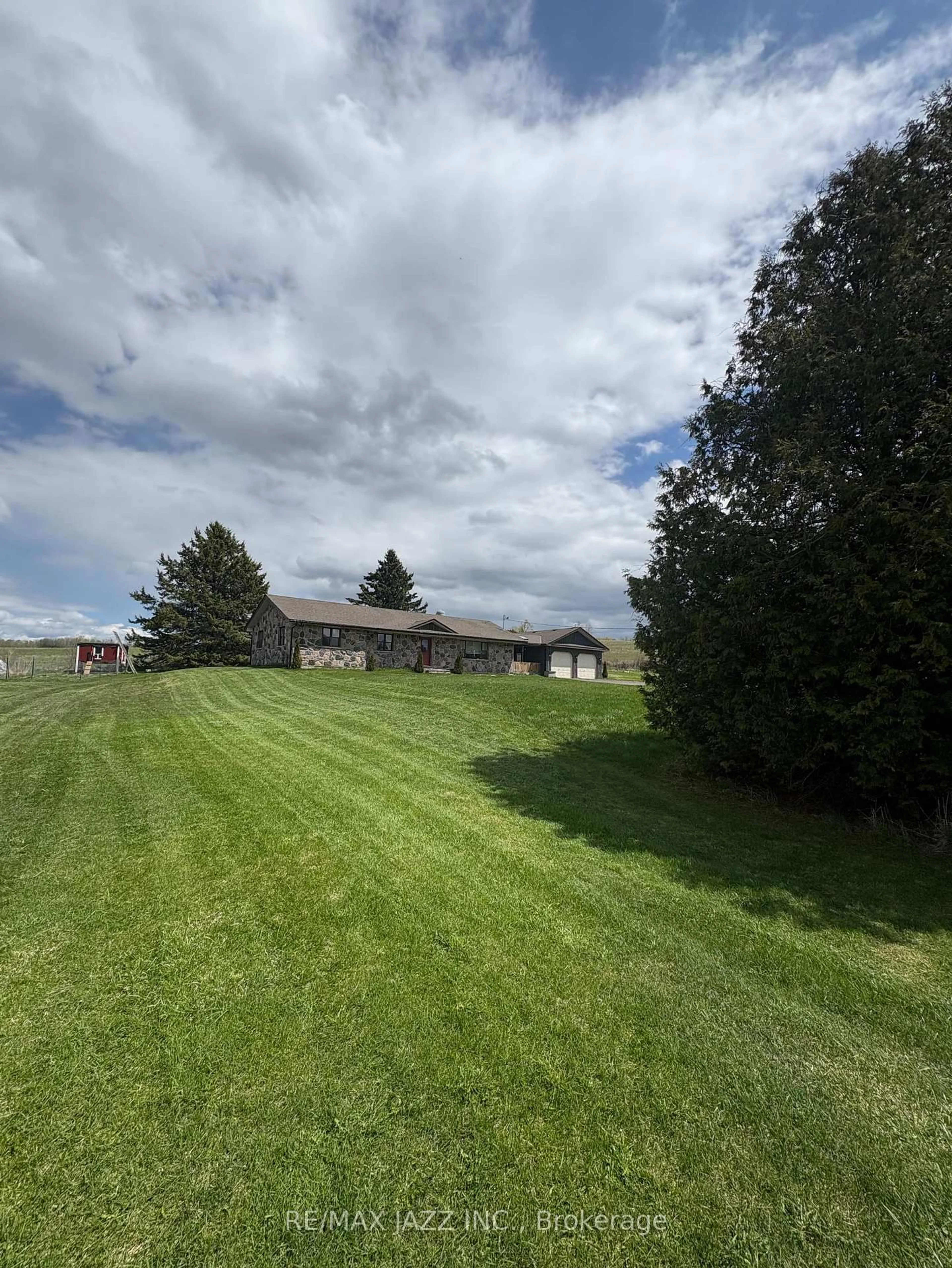 A pic from outside/outdoor area/front of a property/back of a property/a pic from drone, water/lake/river/ocean view for 1632 Hwy 35 Highway, Kawartha Lakes Ontario L0B 1K0