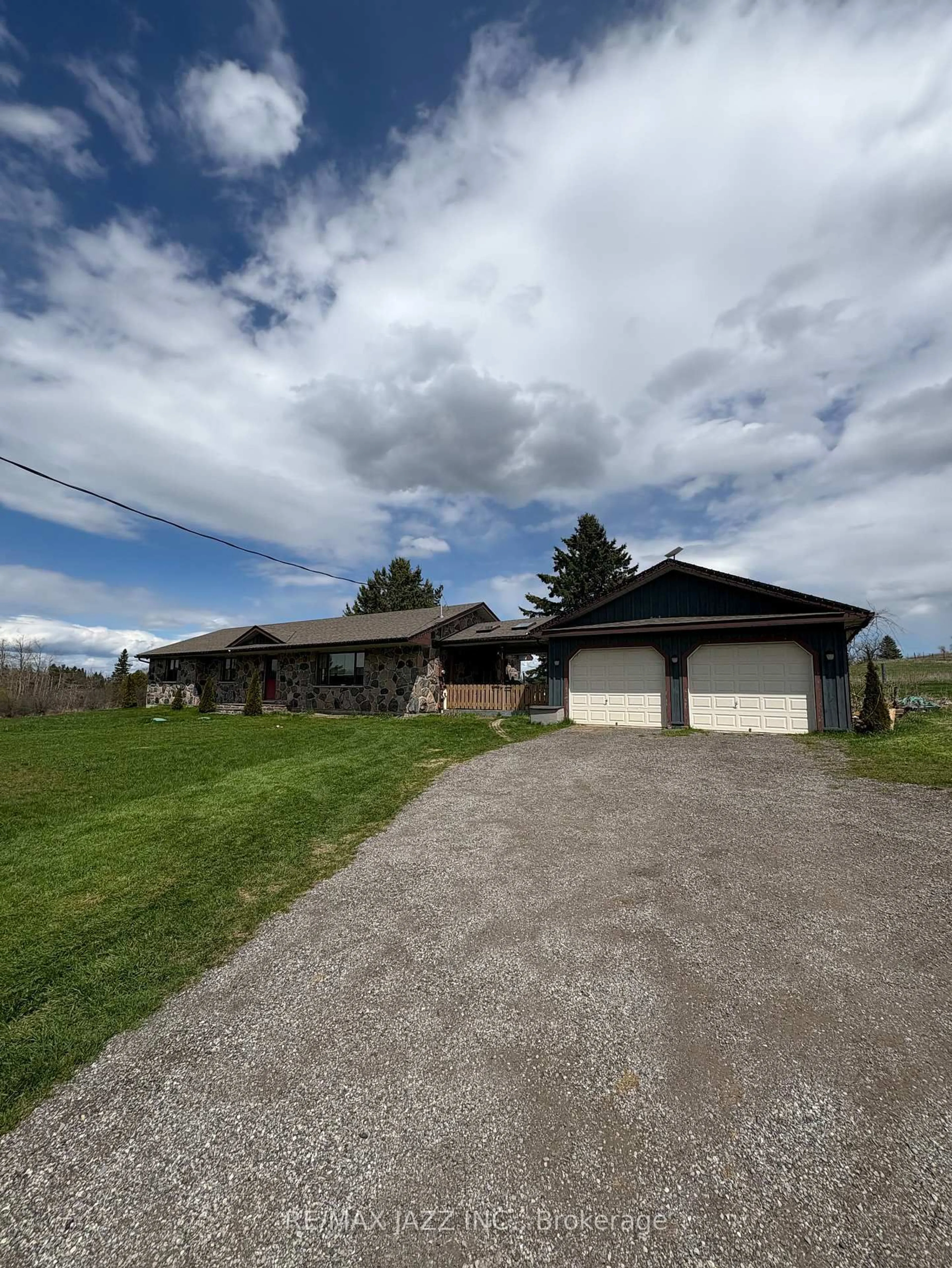 A pic from outside/outdoor area/front of a property/back of a property/a pic from drone, unknown for 1632 Hwy 35 Highway, Kawartha Lakes Ontario L0B 1K0