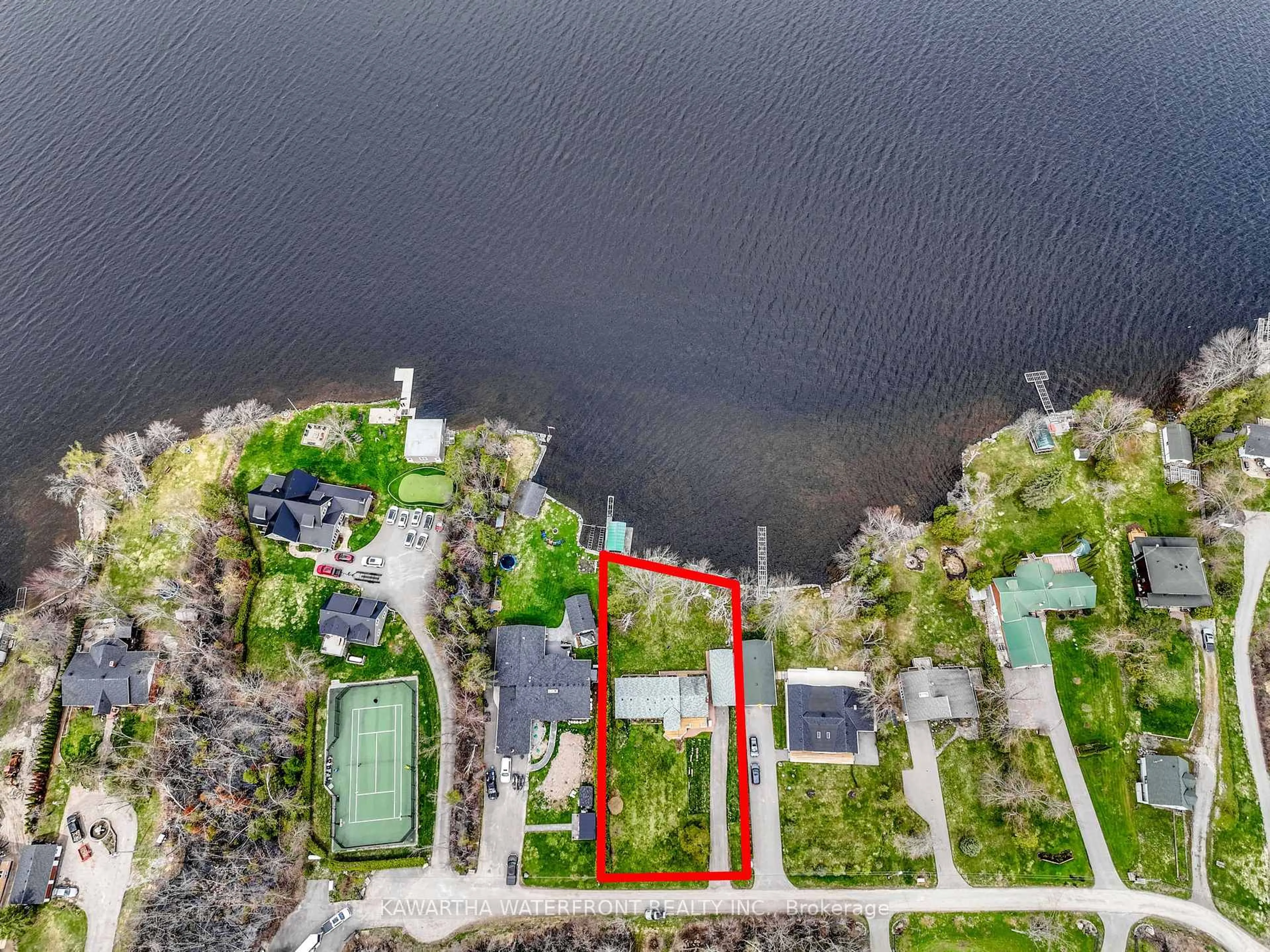 A pic from outside/outdoor area/front of a property/back of a property/a pic from drone, water/lake/river/ocean view for 7 Reid's Rd, Kawartha Lakes Ontario K0M 1L0
