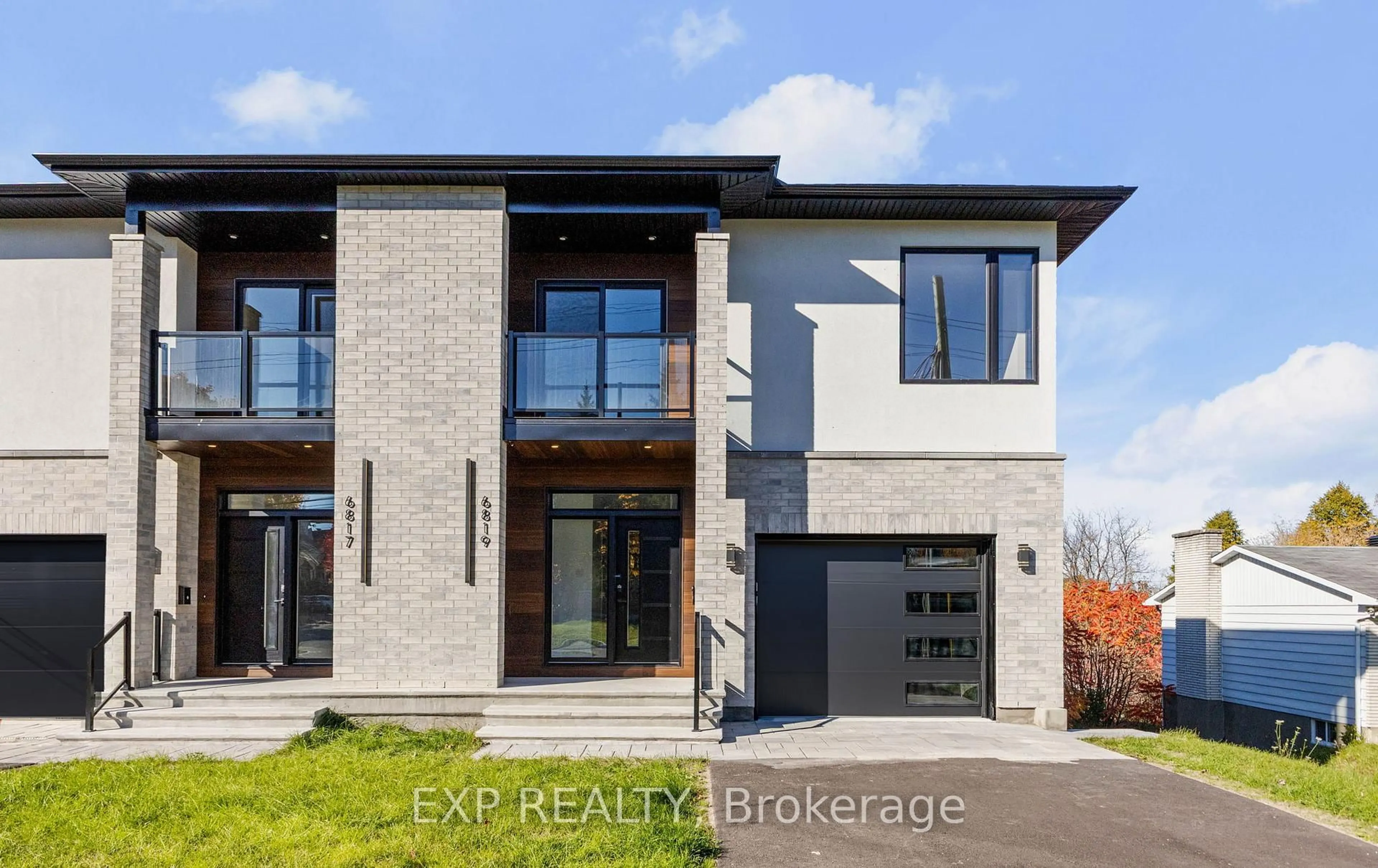 Home with brick exterior material, street for 6819 Notre Dame St, Orleans Ontario K1C 1H4