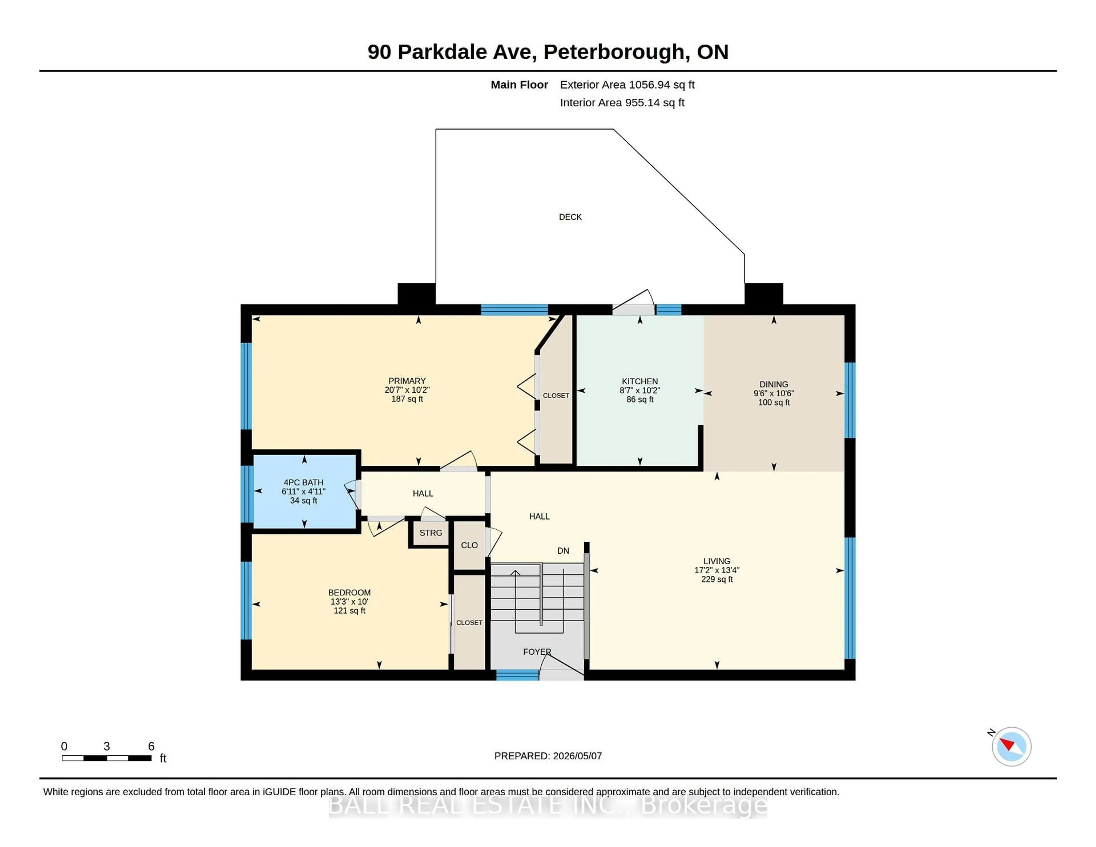 Floor plan for 90 Parkdale Ave, Peterborough Ontario K9L 1K4