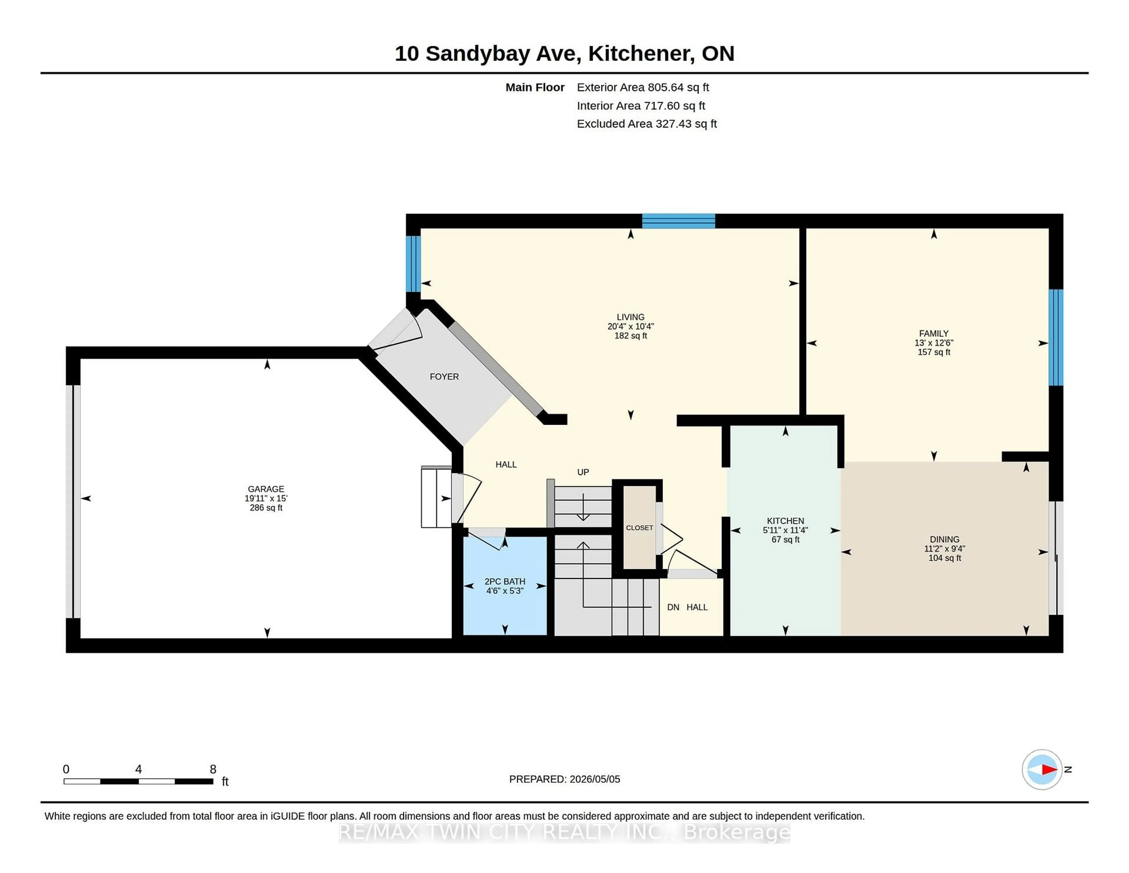 Floor plan for 10 Sandybay Ave, Kitchener Ontario N2A 0H7